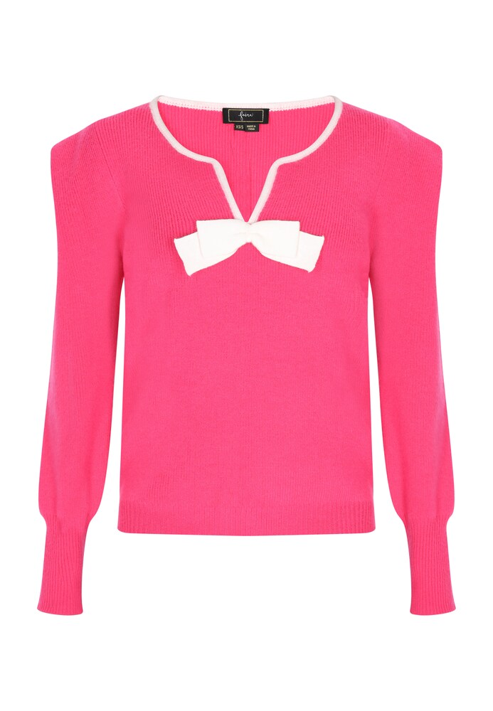 faina Pullover Damen Größe XS/S pink / weiß