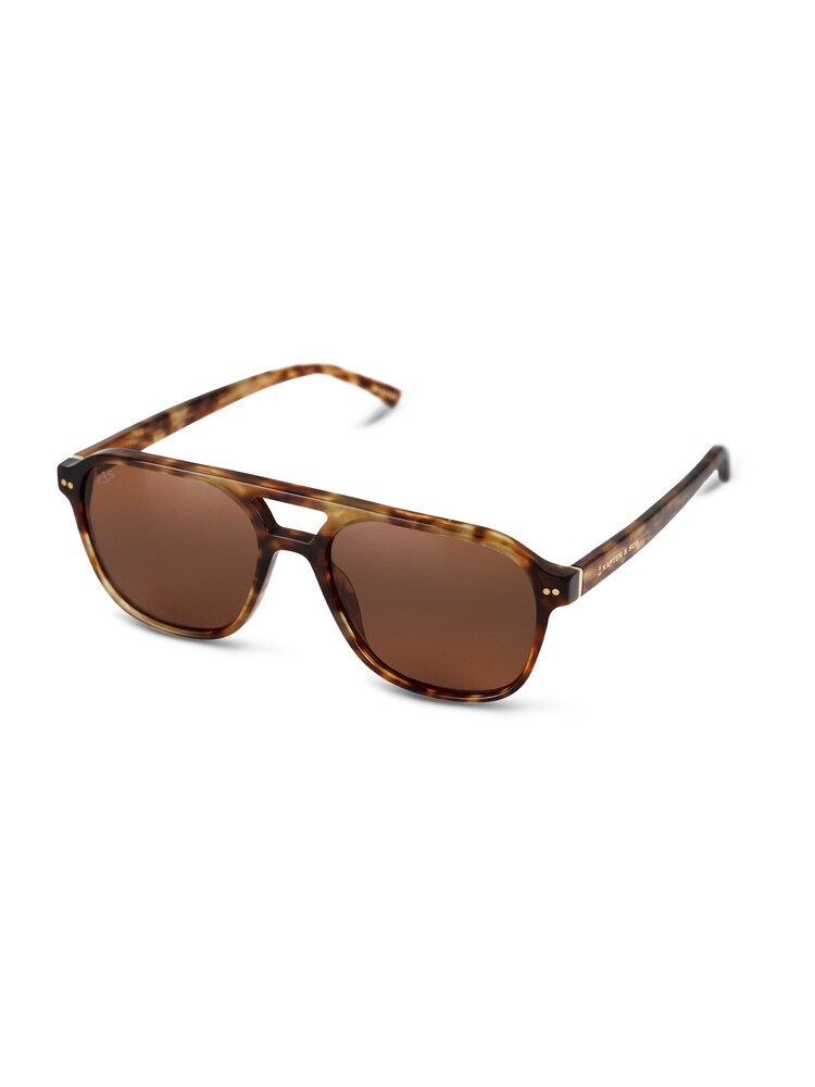 Kapten & Son Sonnenbrille 'Zurich Oversize Havana Tortoise Brown' Herren Größe One Size braun / cognac
