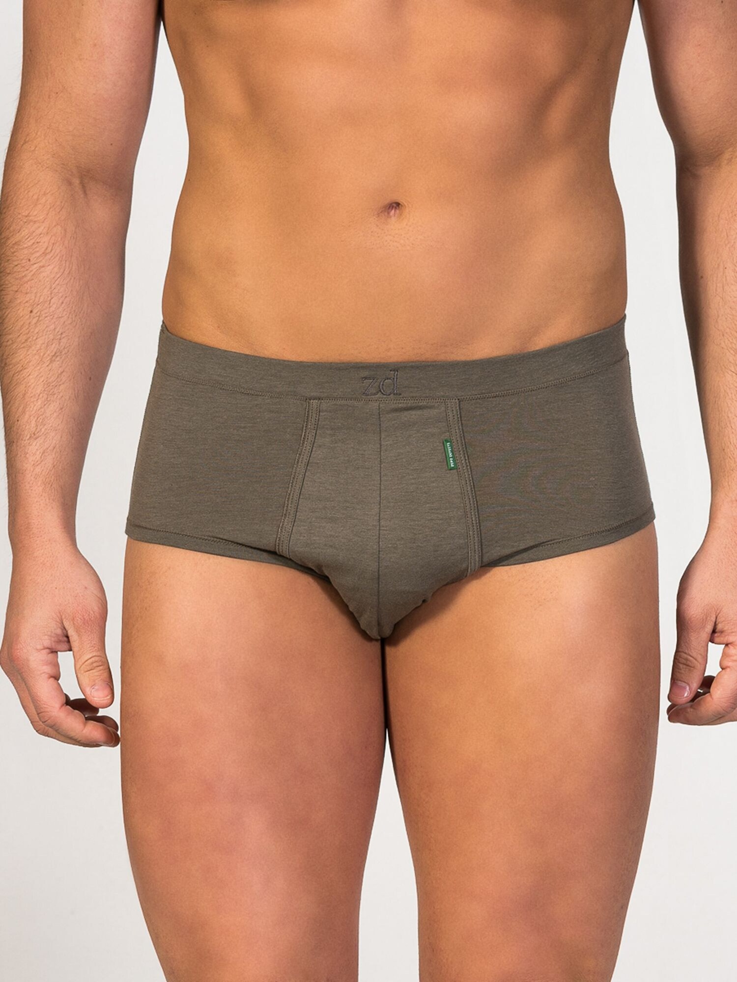zd ZERO DEFECTS Braga 'Saturno Soy fiber'  verde oscuro