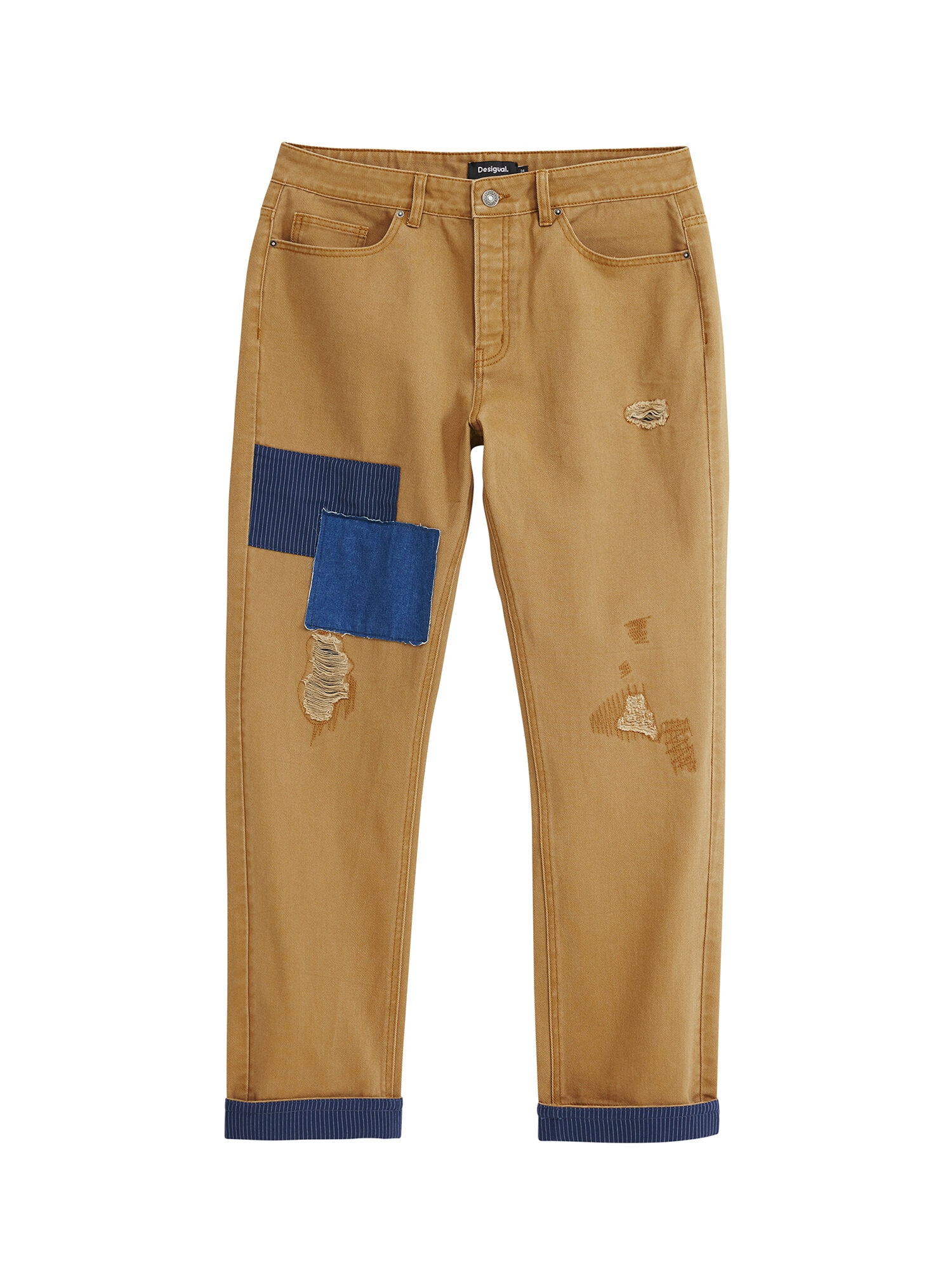 Desigual Cargo nadrágok  kék / barna akciós termékkép 1