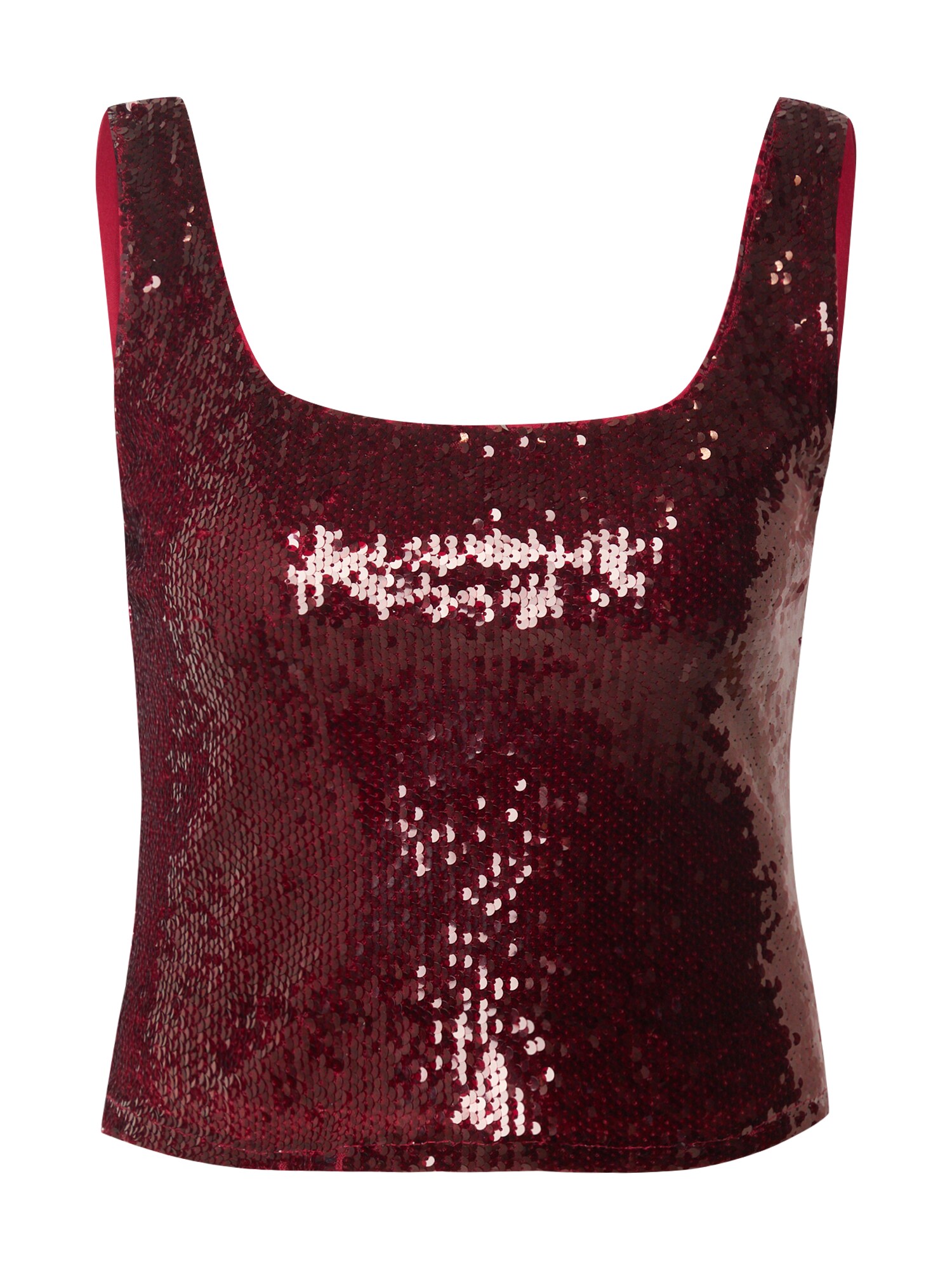 Hoermanseder Top Sequin  roșu burgundy