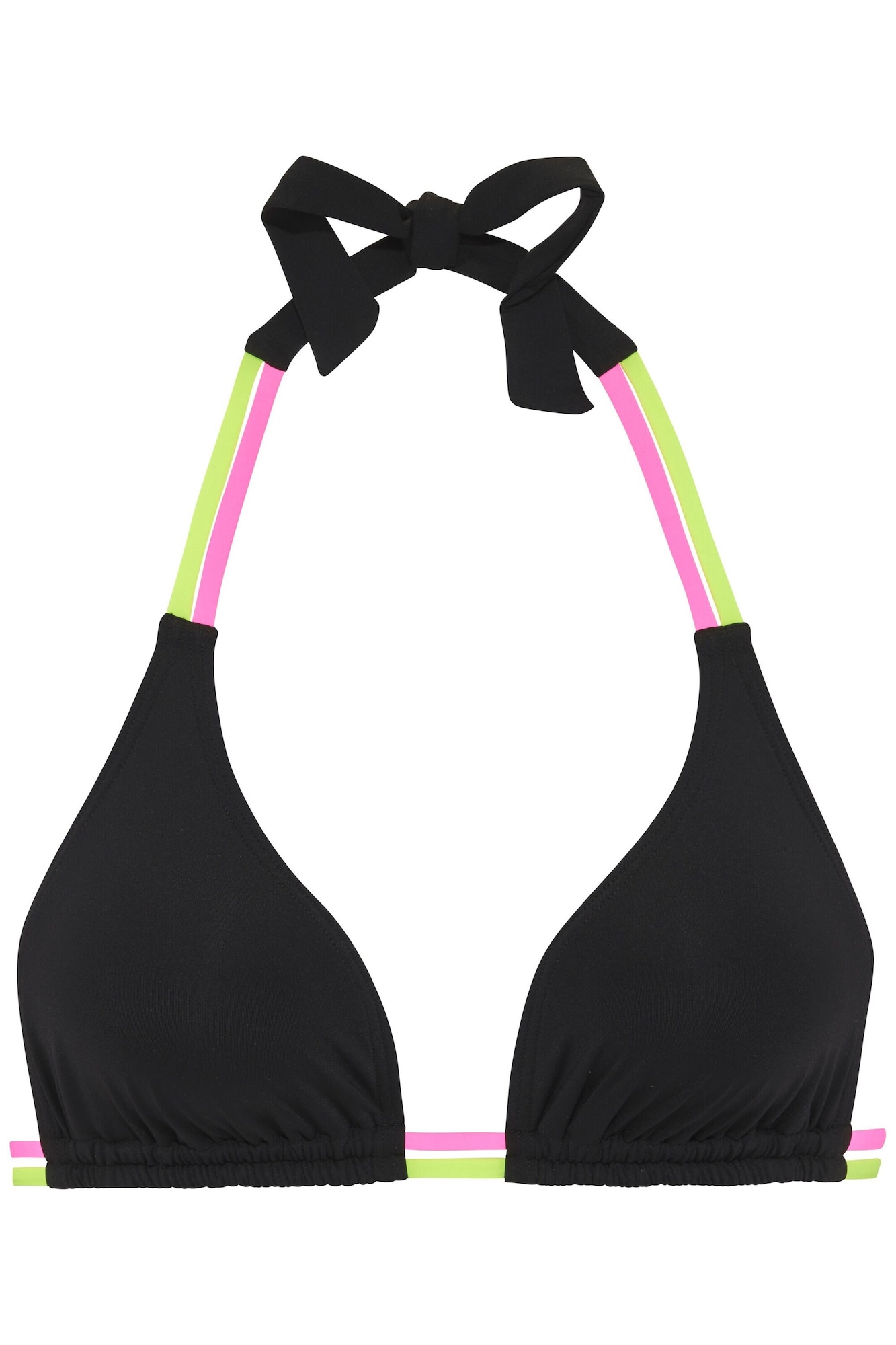 BUFFALO Sutien costum de baie  galben neon / roz neon / negru