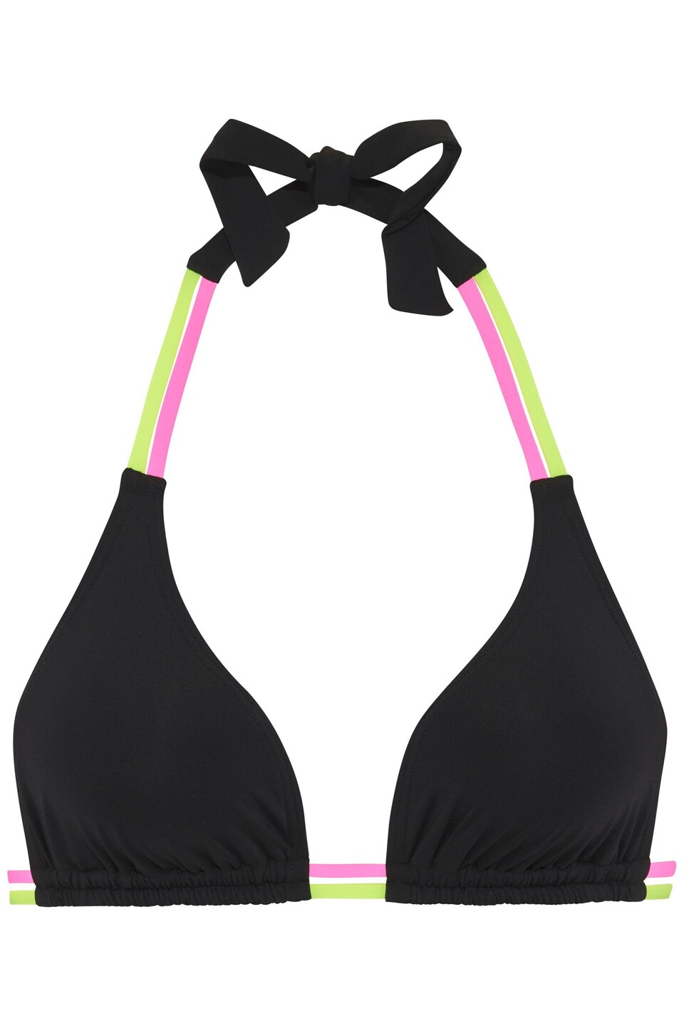 Bikiniöverdel neongul / neonrosa
