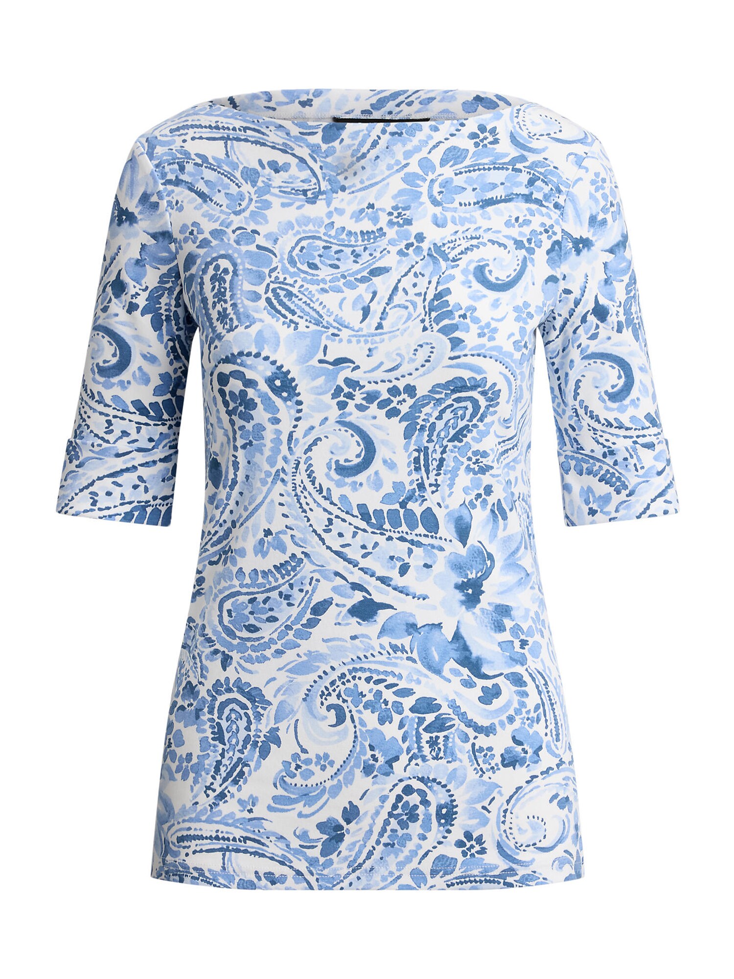 Lauren Ralph Lauren Petite Tricou  albastru gențiană / albastru deschis / alb
