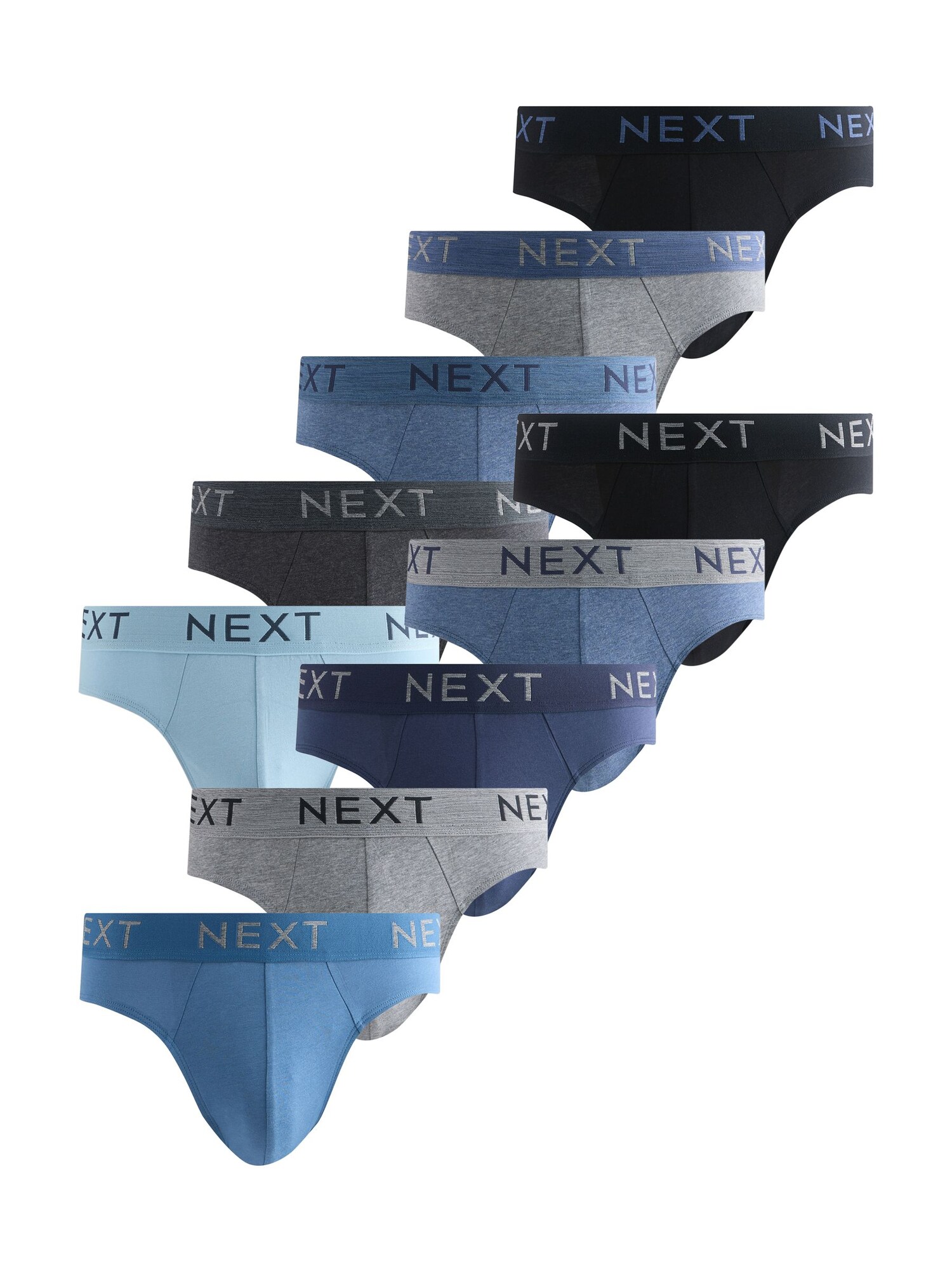 Next Slip Duifblauw / Lichtblauw / Grijs Gemêleerd / Zwart
