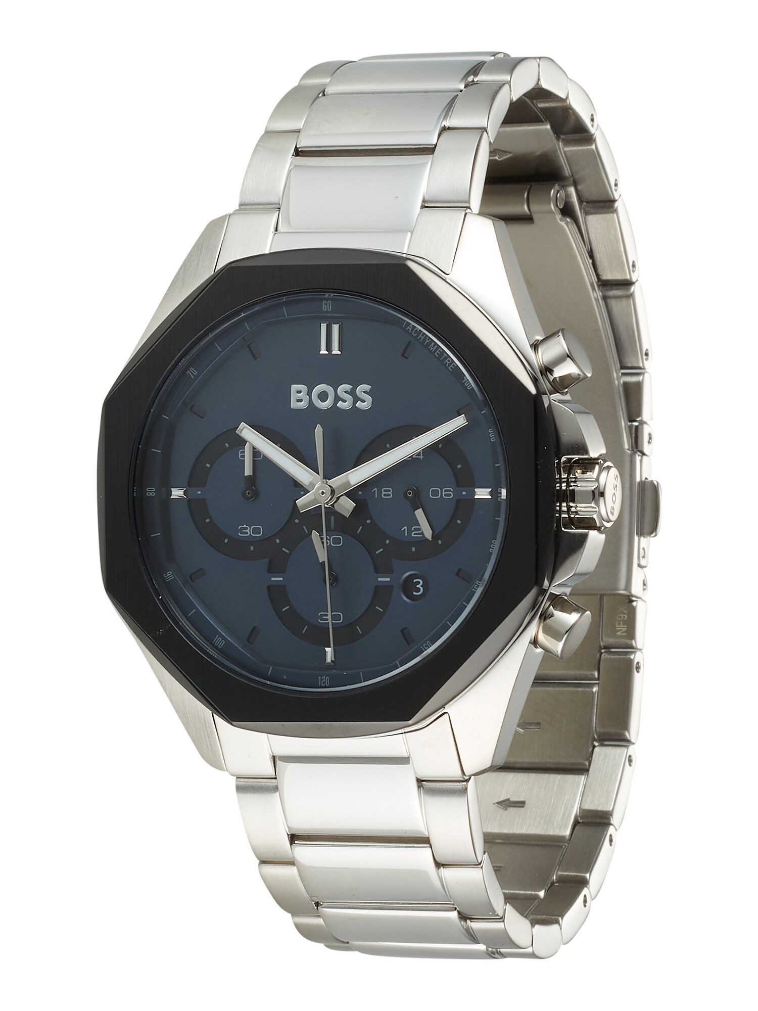 BOSS Black Relógios analógicos  azul escuro / prata / branco