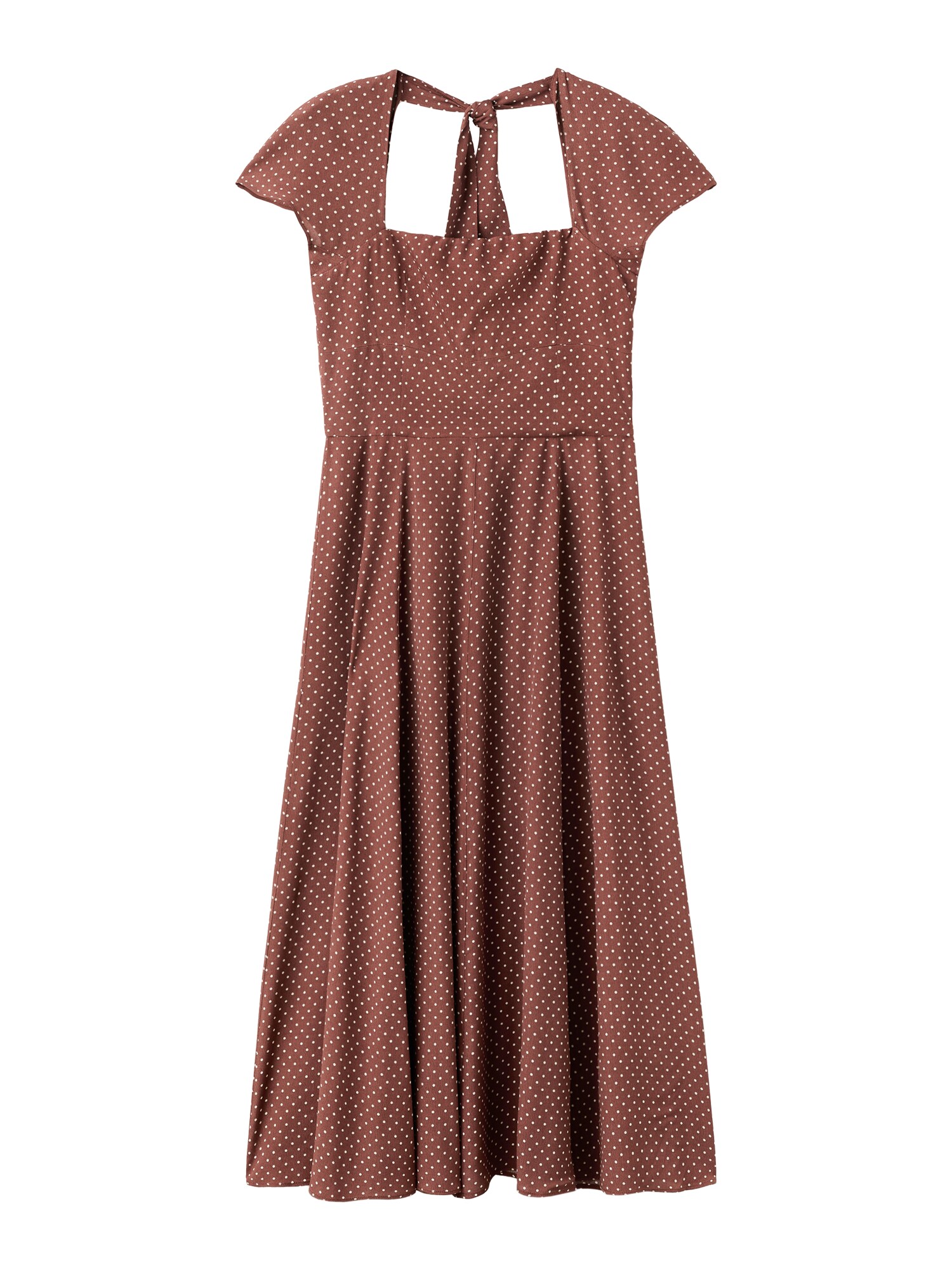 MANGO Rochie 'Lila'  ciocolatiu / alb