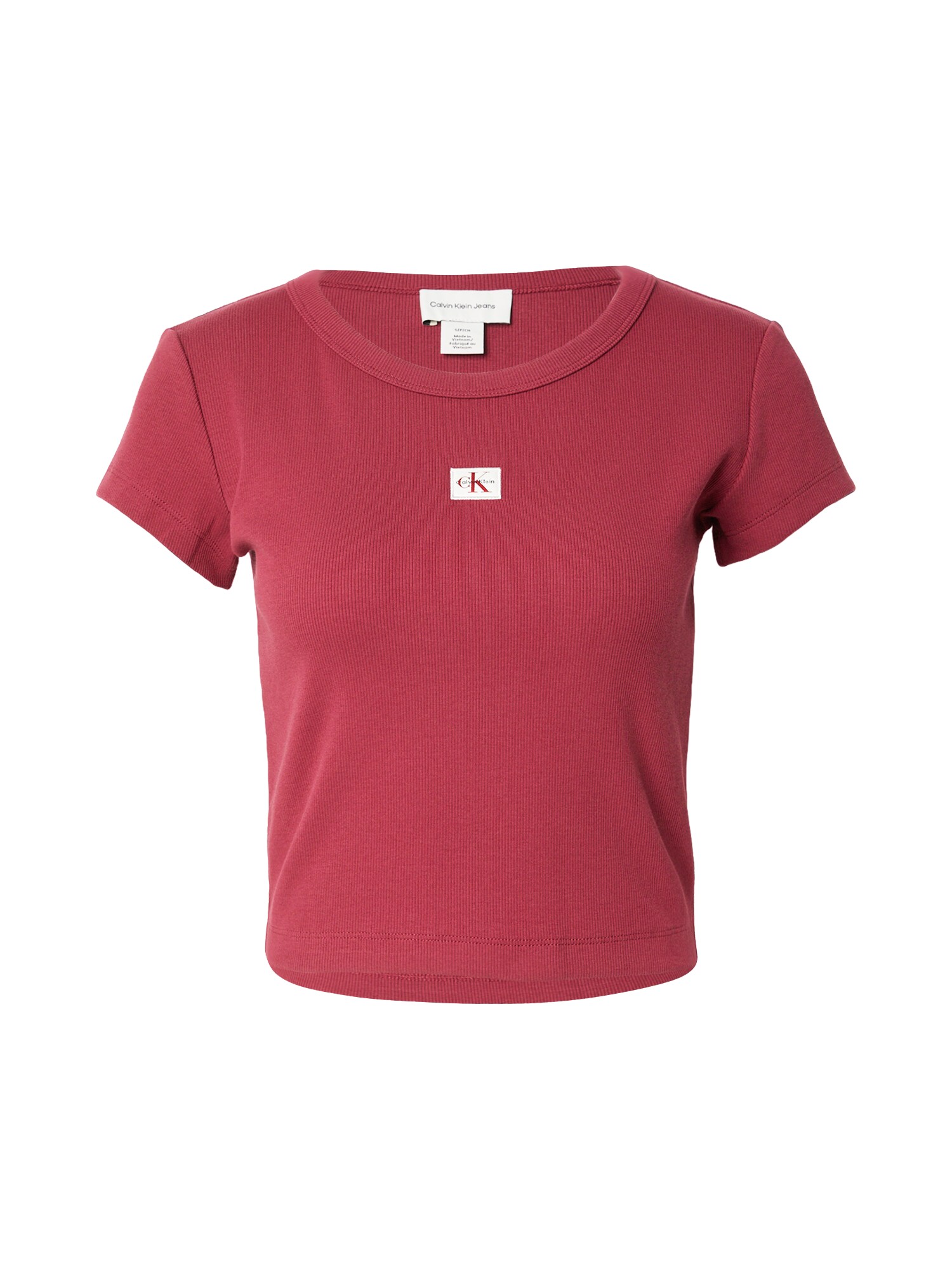 Calvin Klein Jeans Tricou roșu burgundy