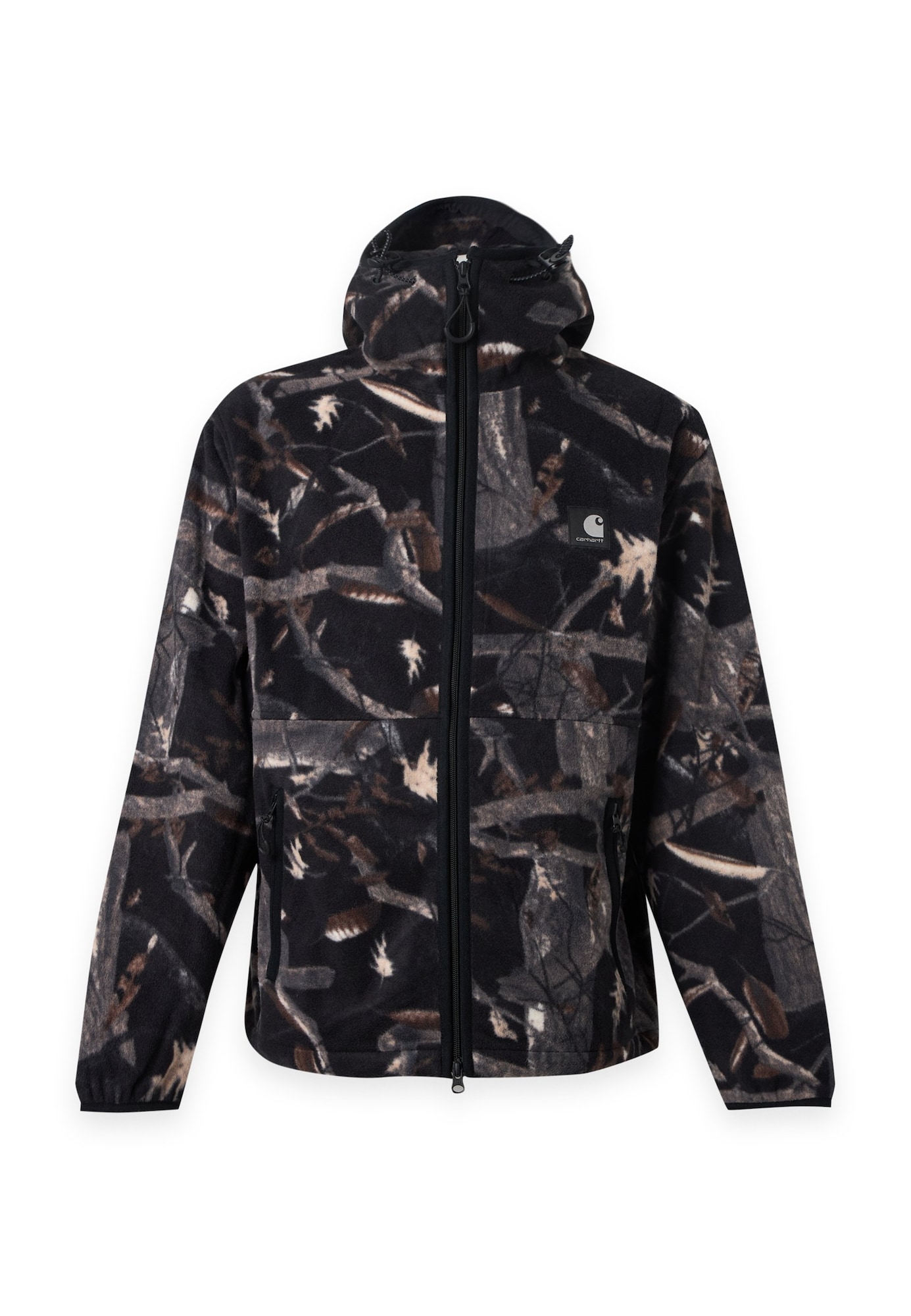Carhartt WIP Chaqueta polar 'Blevin Liner' marrón / gris oscuro / negro / blanco