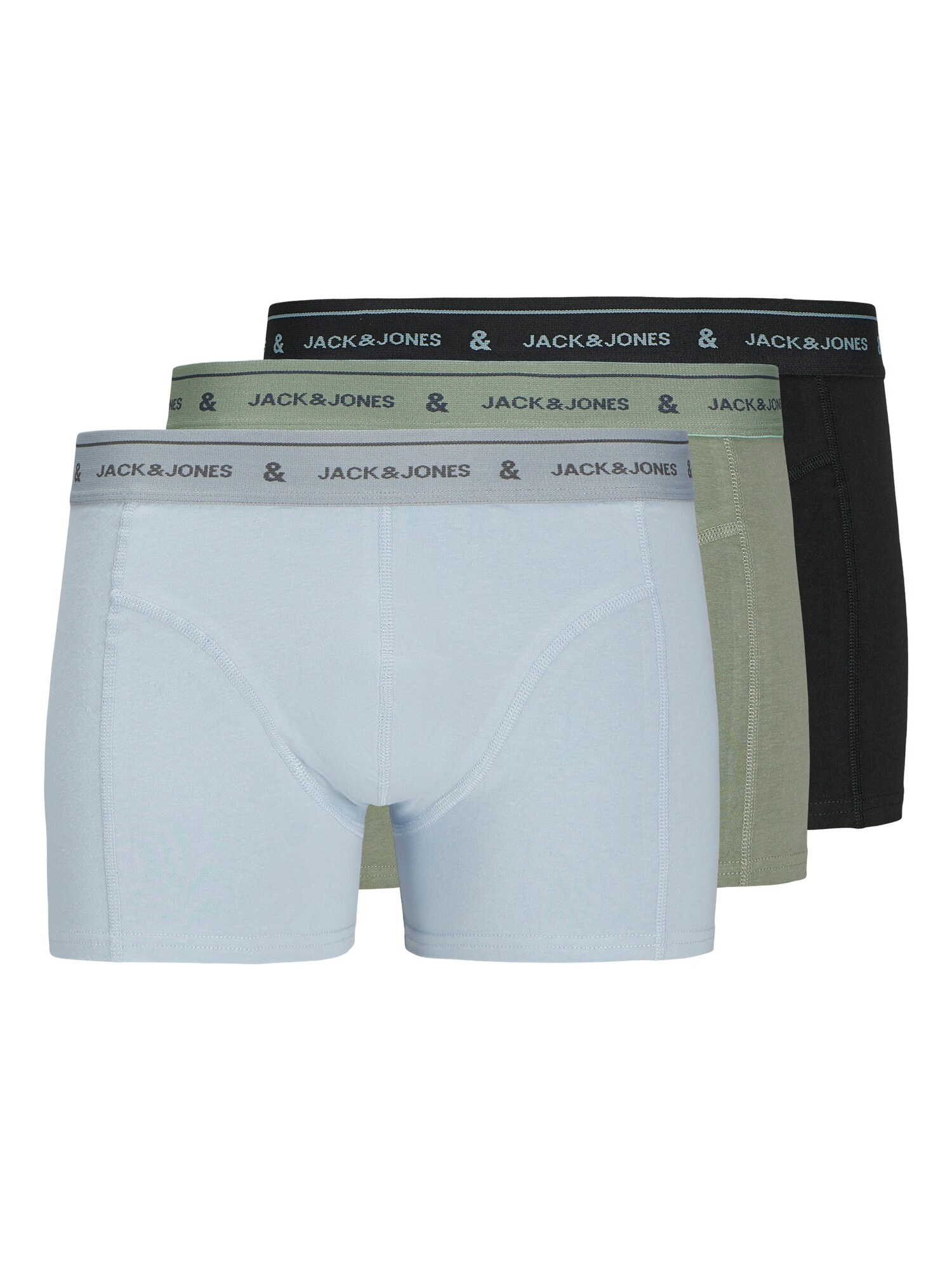 JACK & JONES Boxeralsók 'JACWYATT'  tengerészkék / galambkék / khaki / fekete akciós termékkép 1