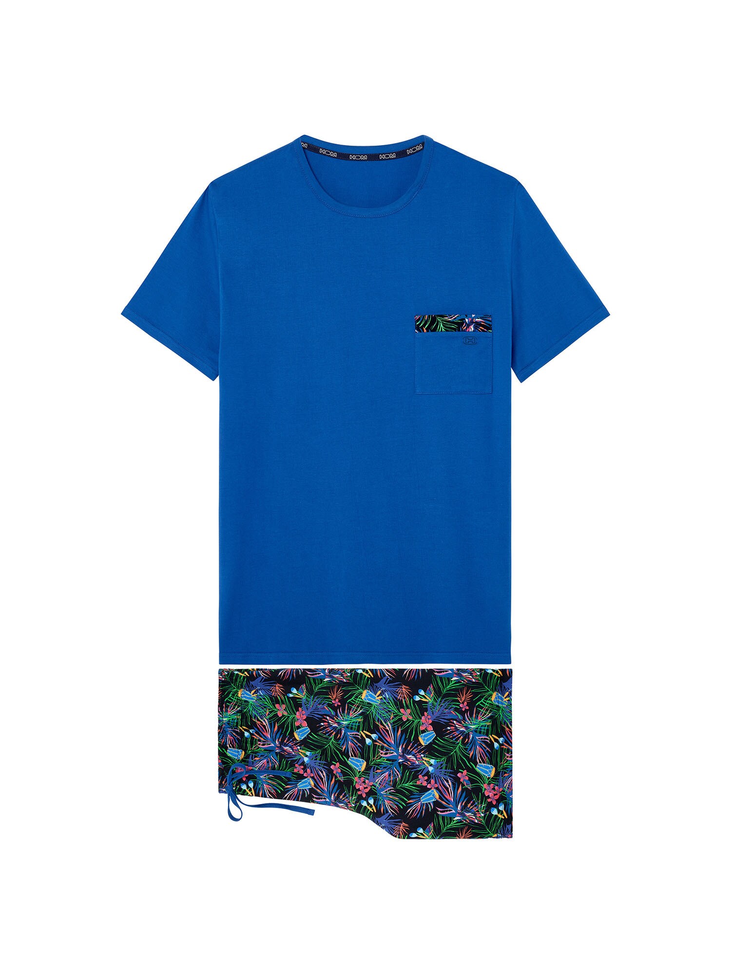 Hom Pyjama Lang ' Sleepwear Havana ' Blauw / Gemengde Kleuren