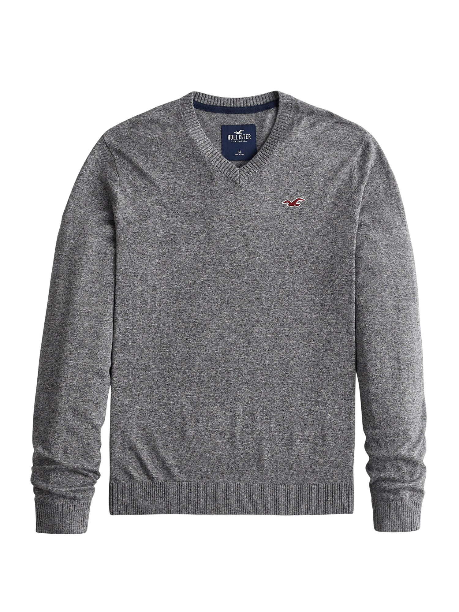 HOLLISTER Megztinis  tamsiai pilka