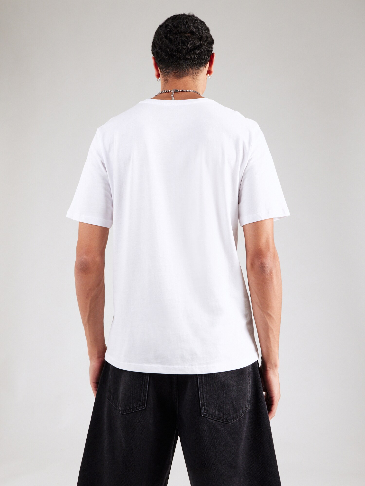 JACK & JONES Póló  galambkék / nád / fehér termék 2. képe