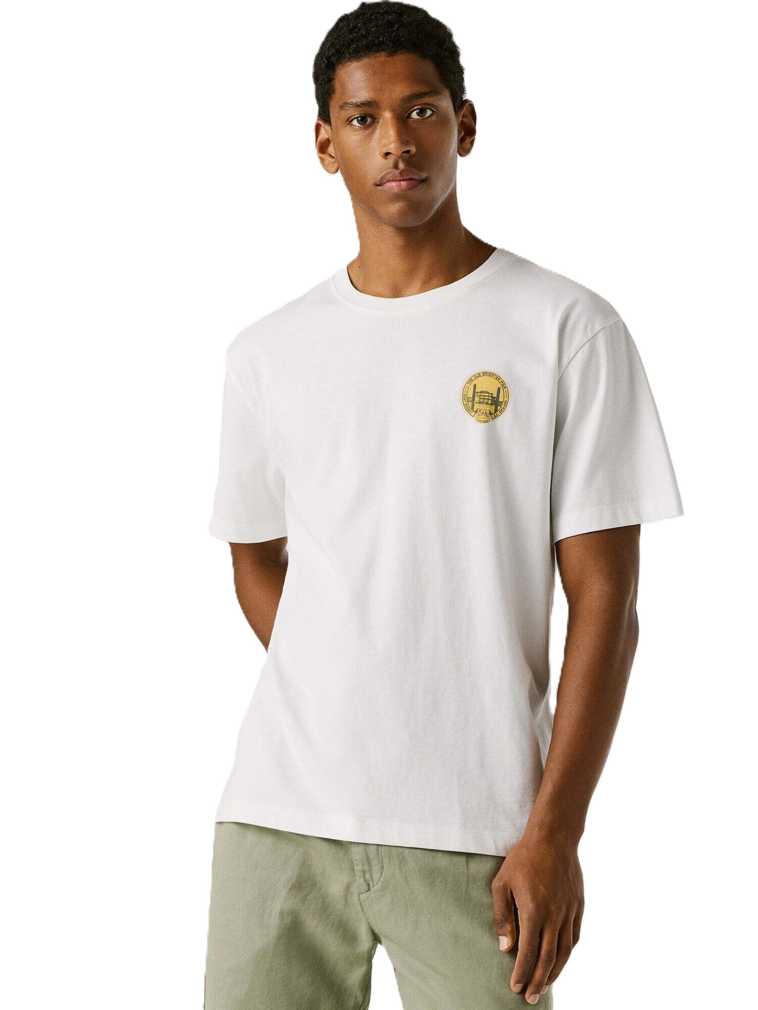 Pepe Jeans Camiseta 'Sonnie'  marrón oscuro / miel / blanco – imagen 4