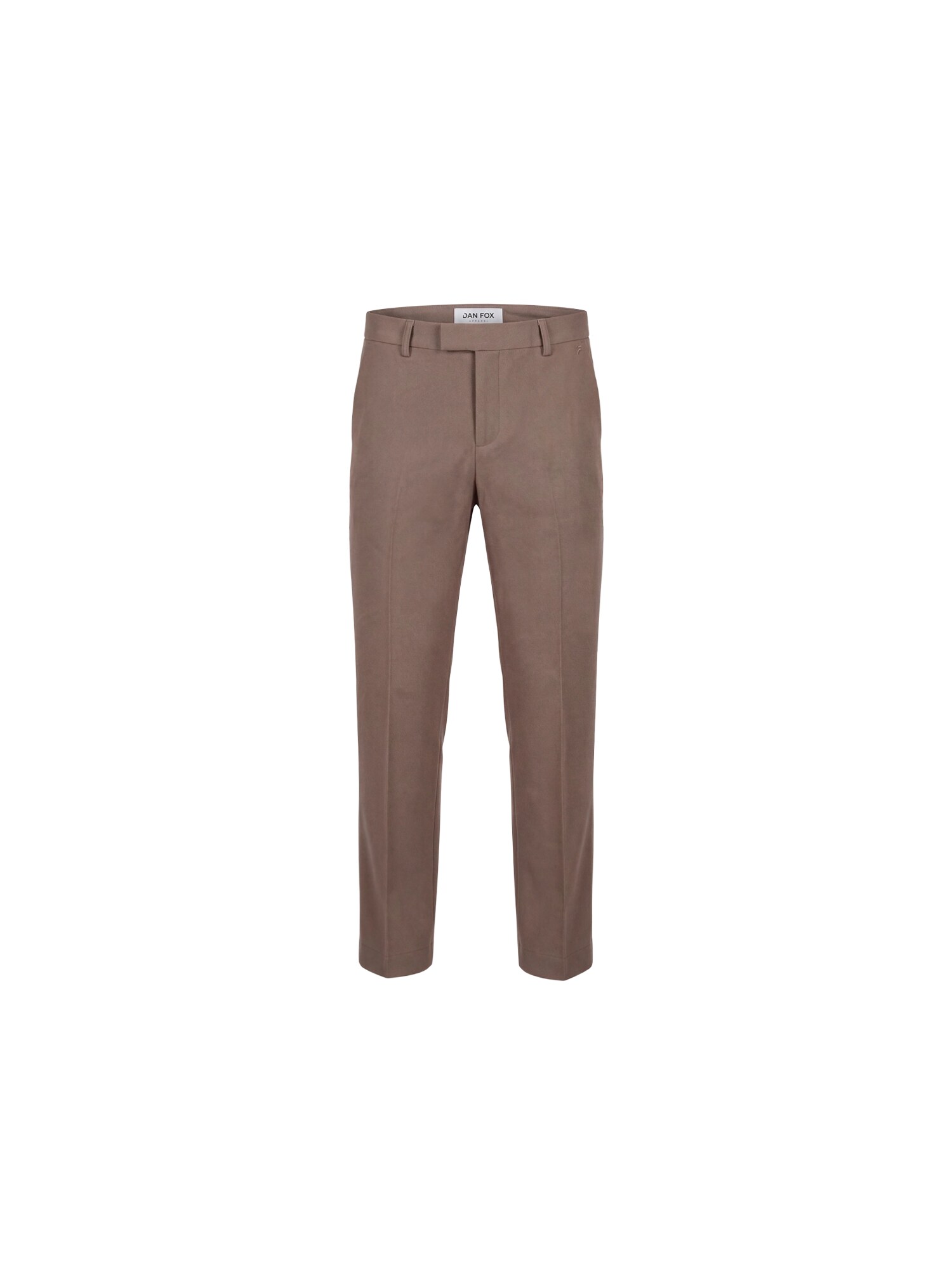 DAN FOX APPAREL Pantaloni cu dungă Justus gri taupe