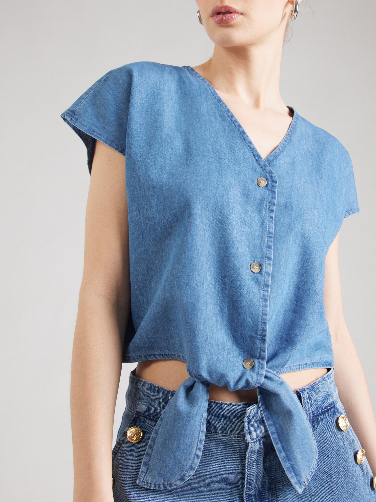 ONLY Blúzka 'ONLBea' modrá denim (obrázok 6)