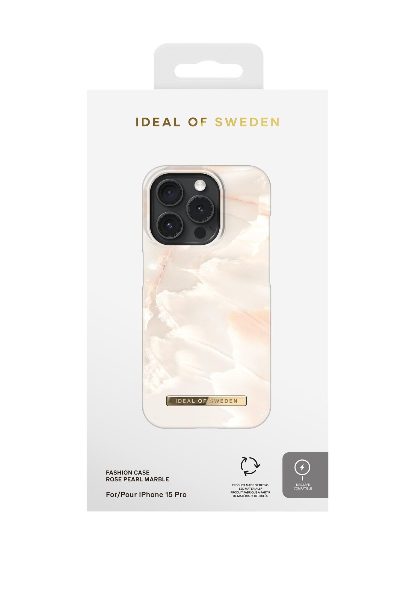 IDeal of Sweden Funda para smartphone 'MagSafe iPhone 15 Pro'  beige claro / rosa / talco