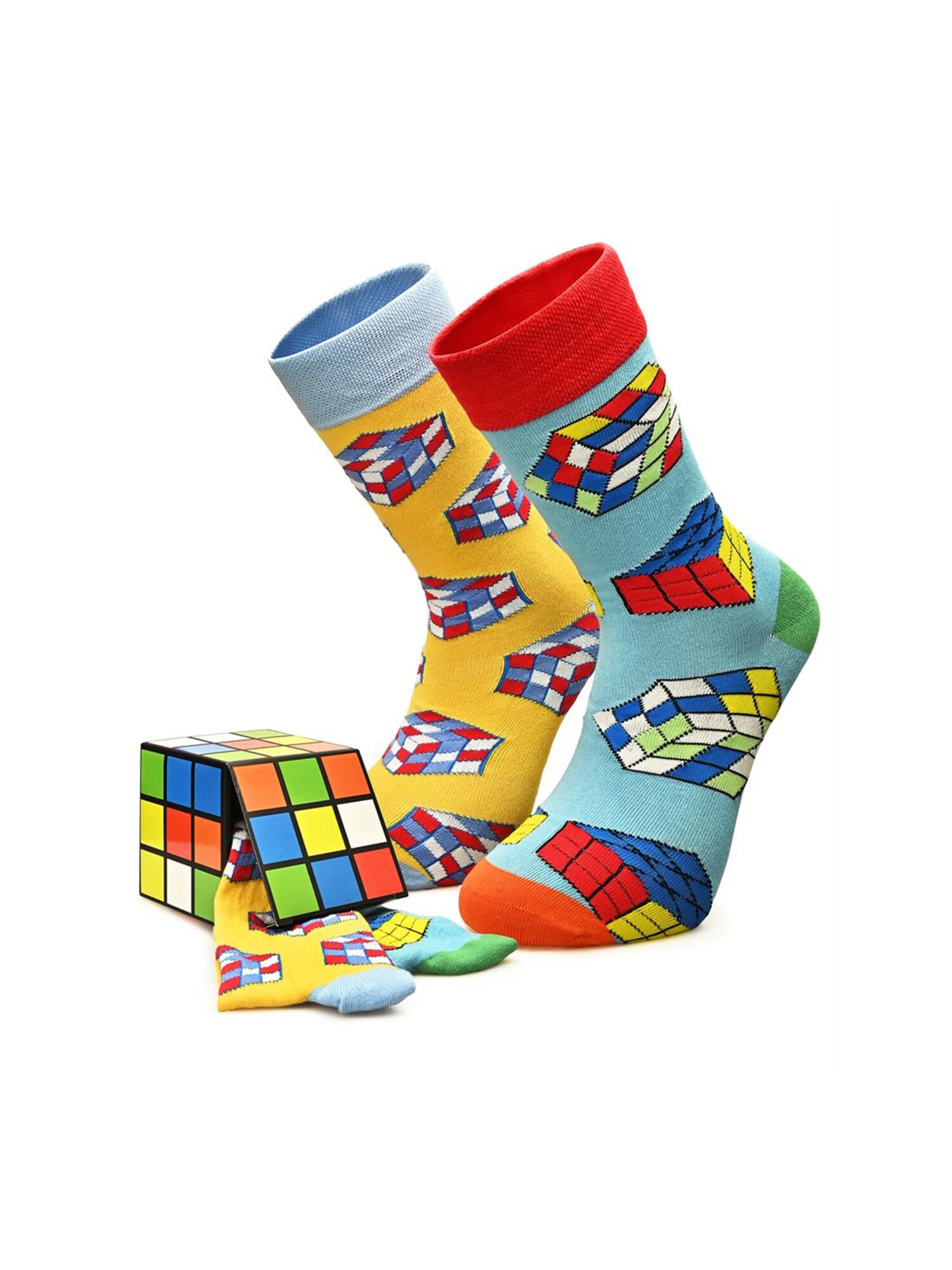 Crea Socks Calcetines 'Zauberwürfel'  dorado