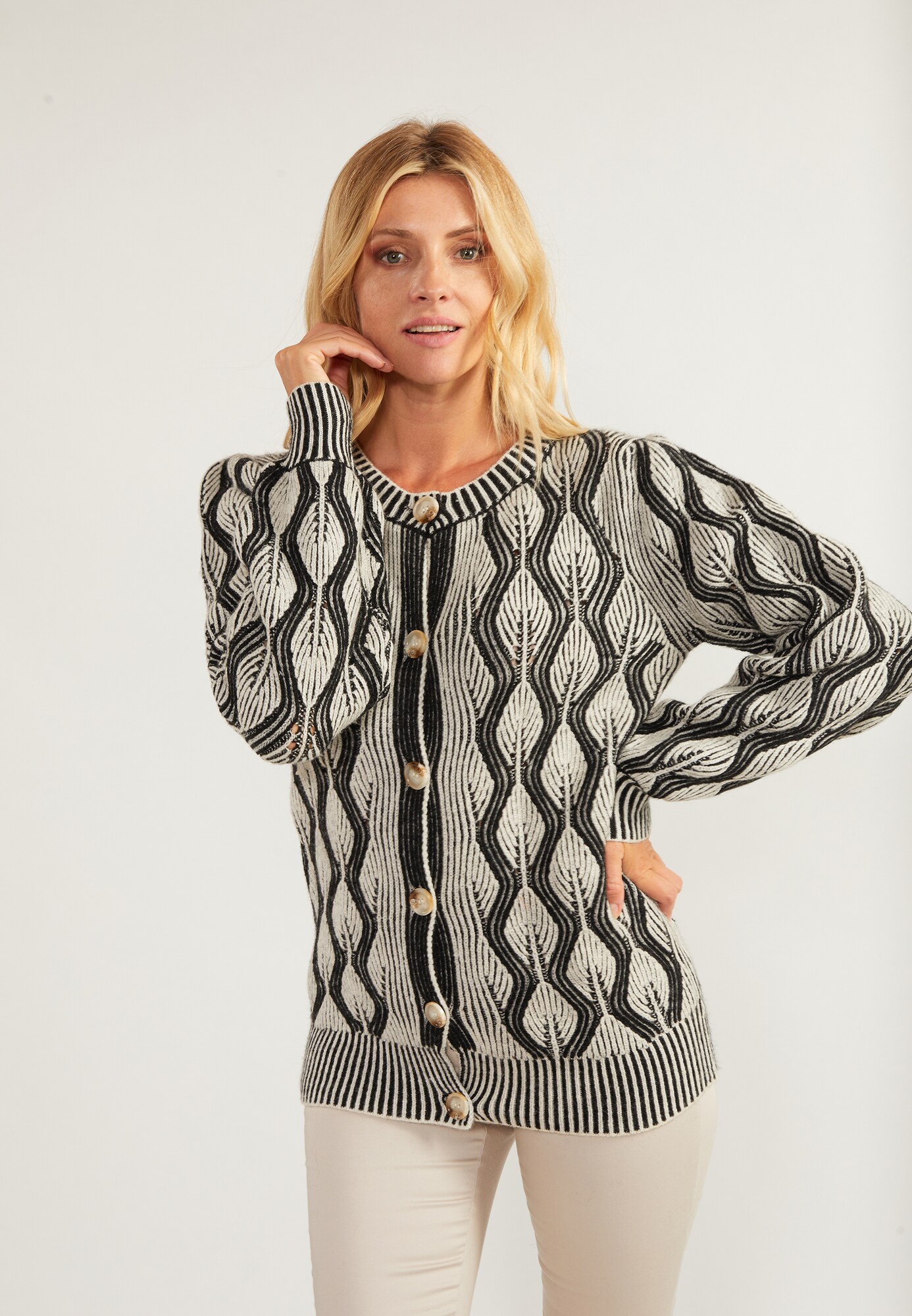 Thumbnail - Usha Strickjacke Sivene