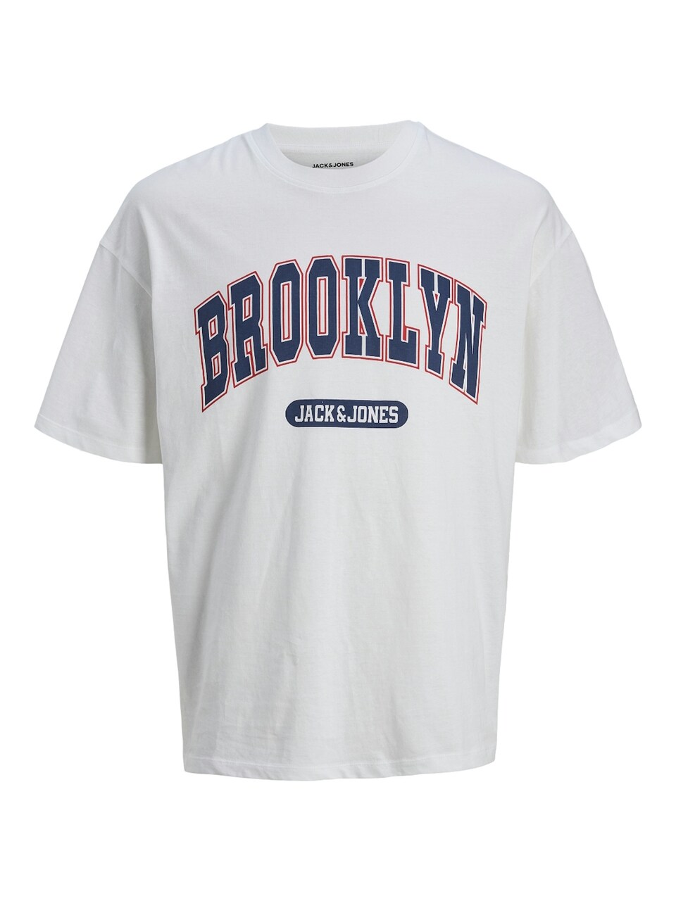 T-shirt 'Bradley' mörkblå / röd