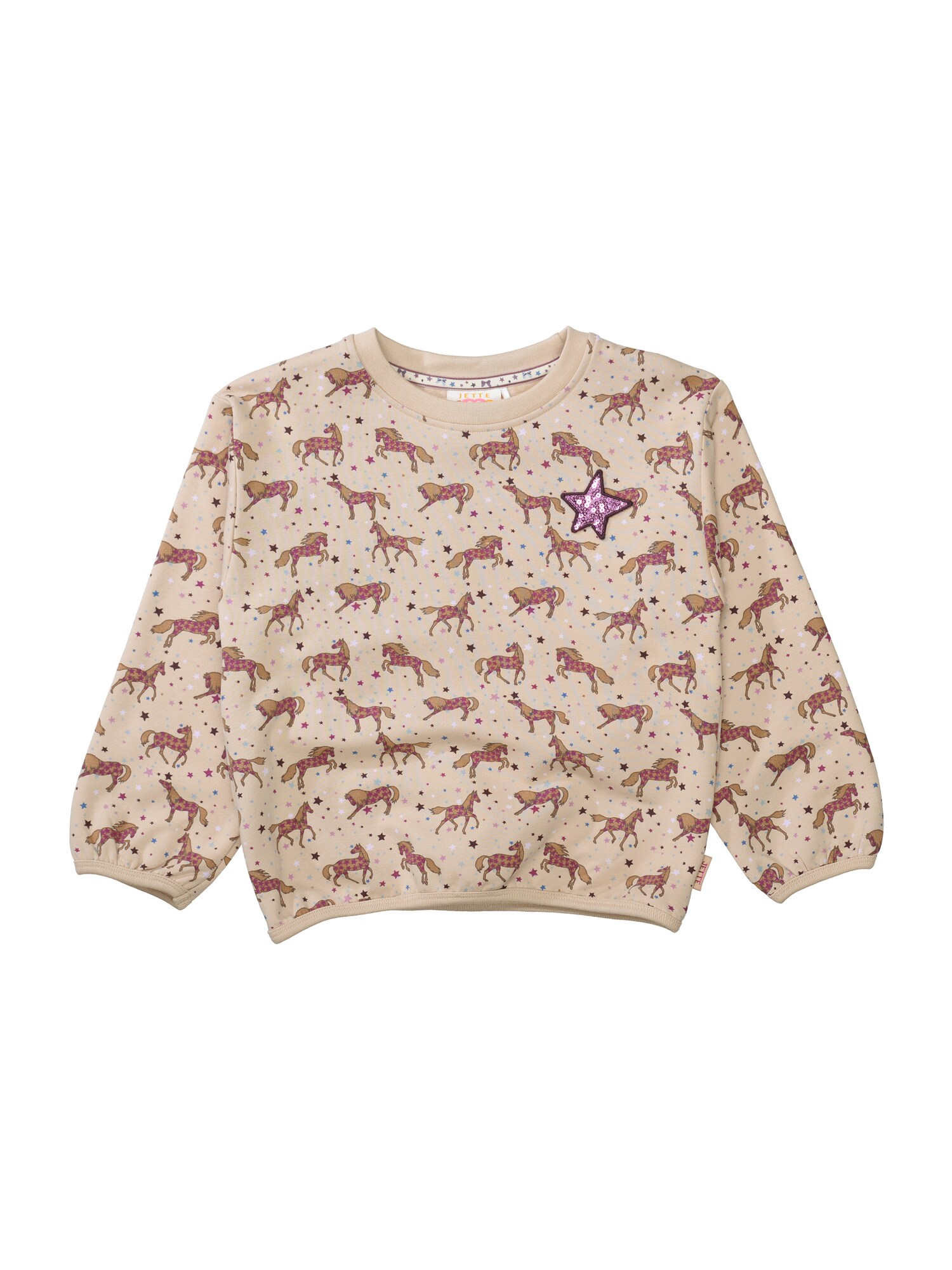 STACCATO Bluză de molton  maro / grej / roz