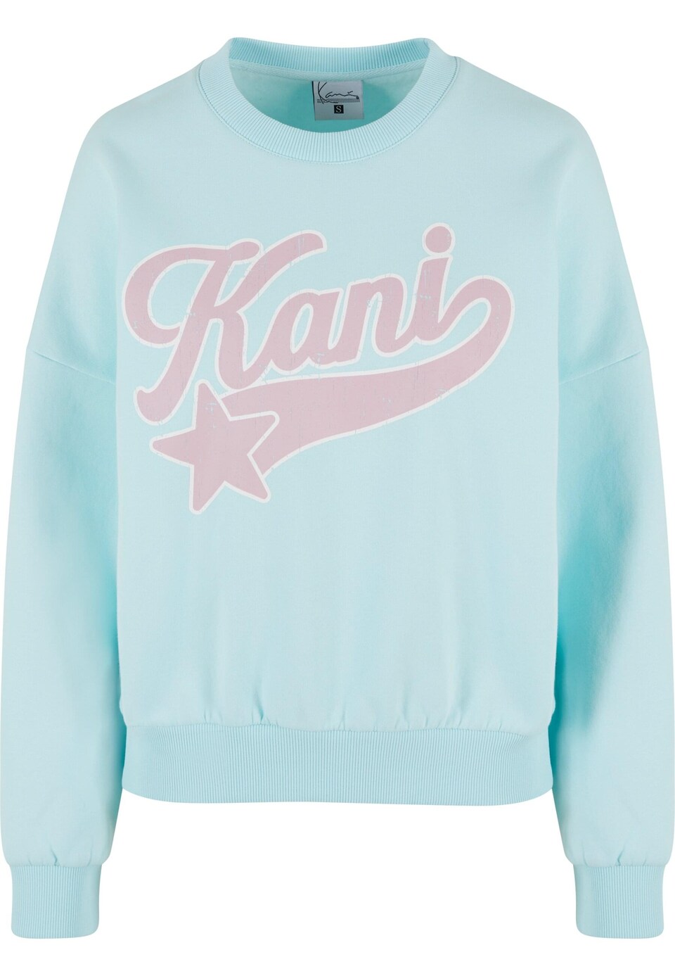 Sweatshirt 'Star' ljusblå / rosa