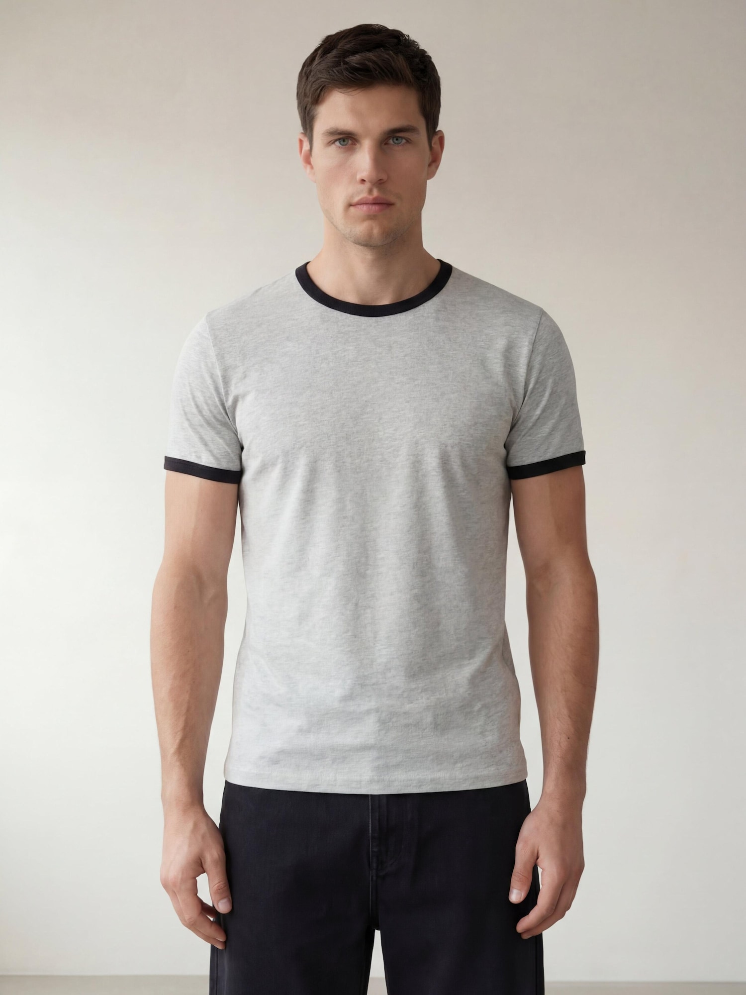 ARMIE Majica 'The Dave Slim-Fit T-shirt' svijetlosiva