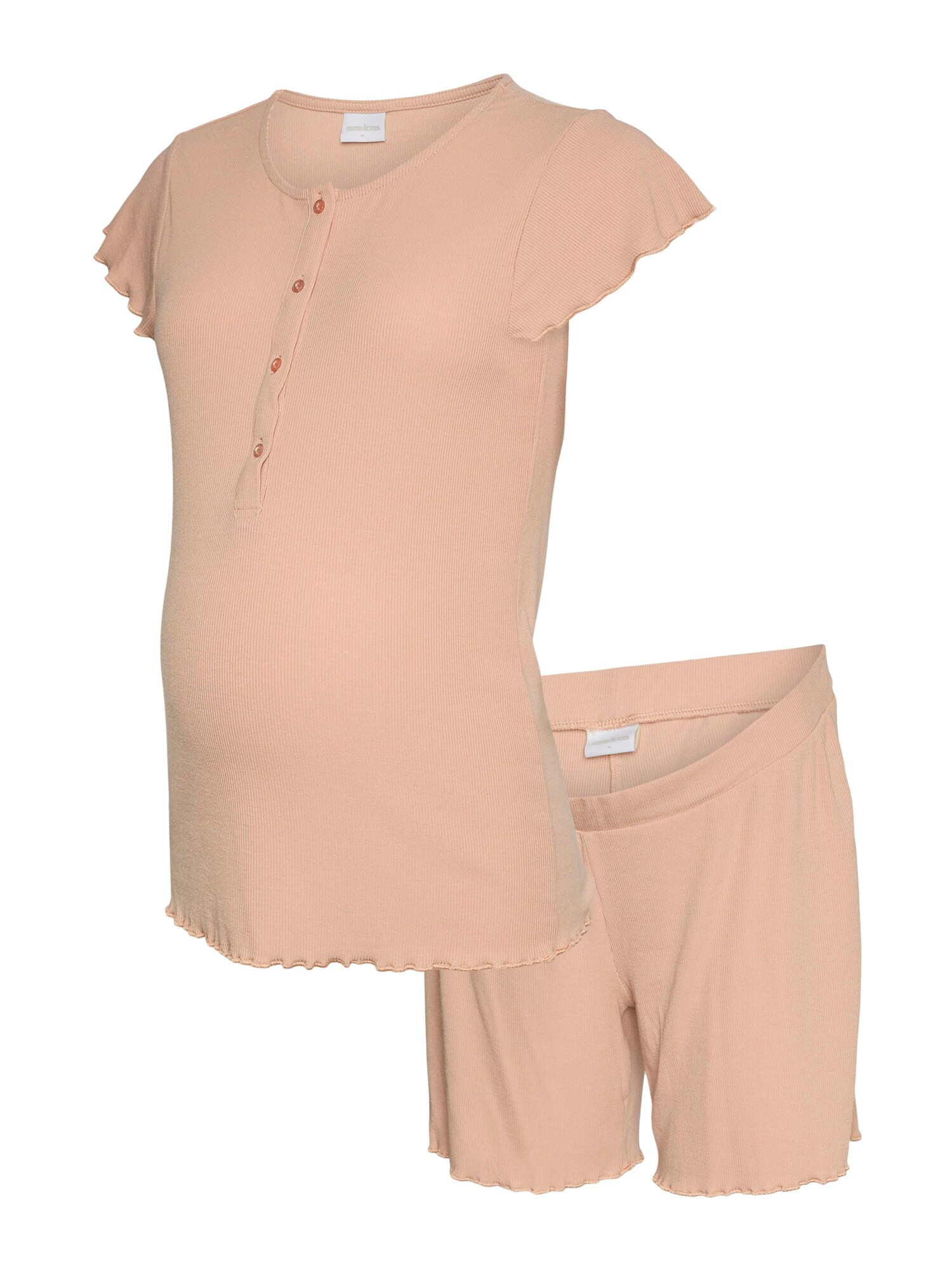 MAMALICIOUS Pantaloni scurți 'MLLamie Lia'  roz pastel