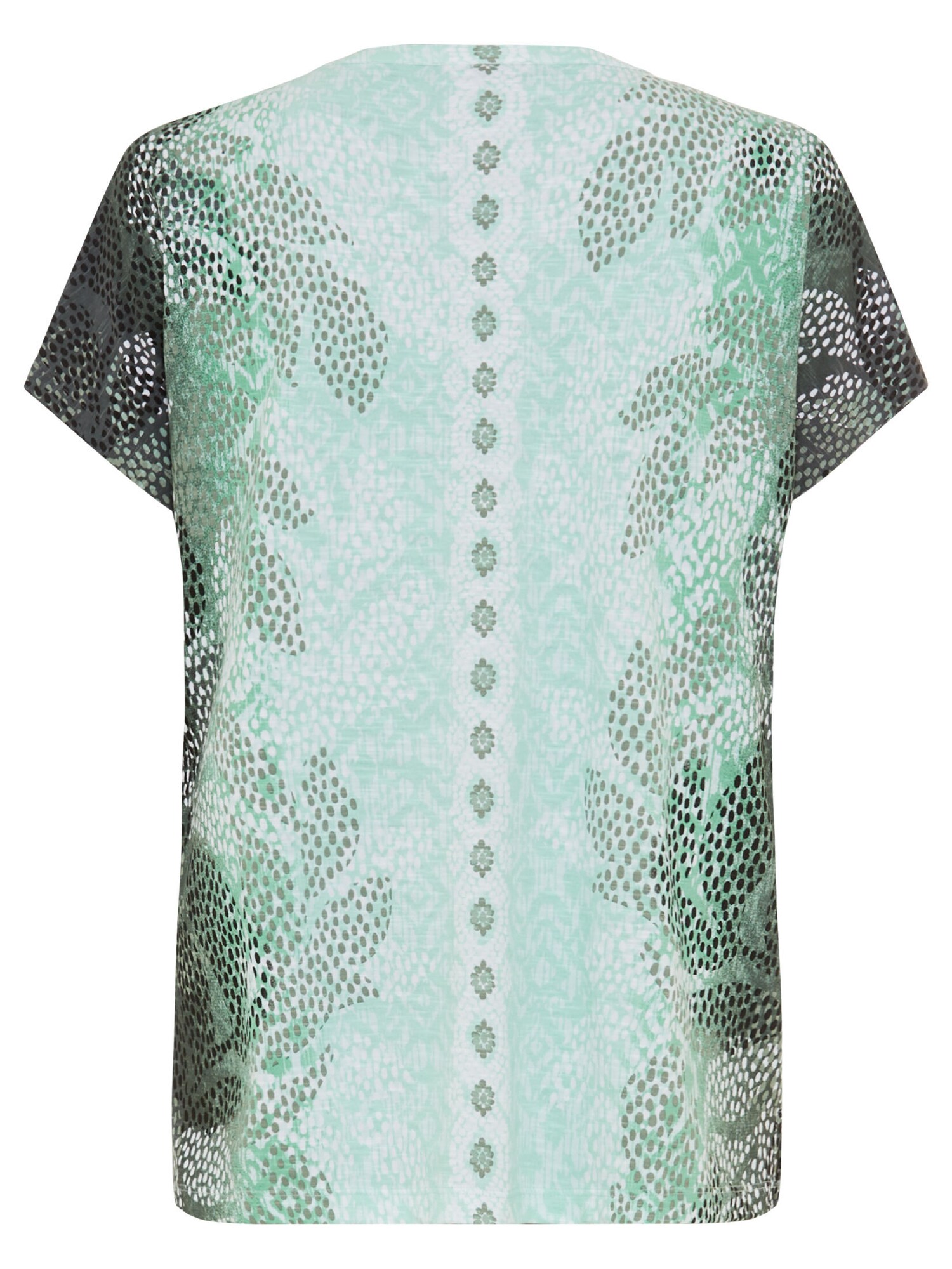 Thumbnail - Olsen T-Shirt mit geschlitztem Rundhalsausschnitt und Bindeband