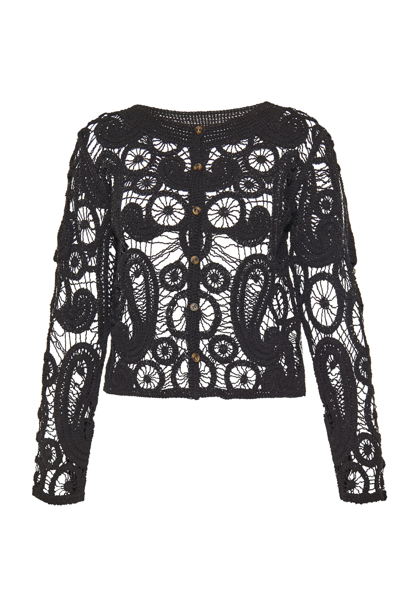 usha FESTIVAL Geacă tricotată Fashion Look  negru