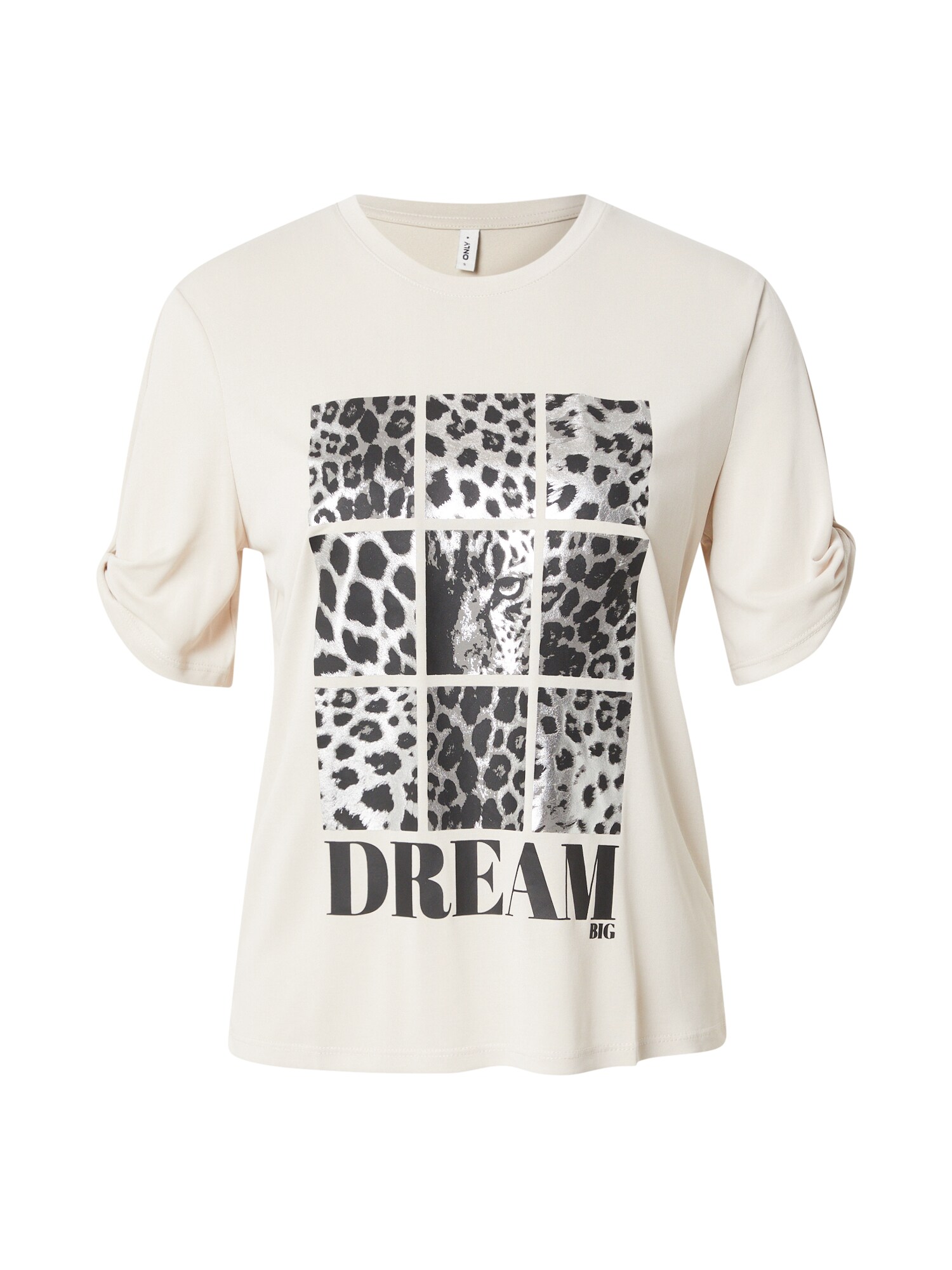 ONLY Tricou ONLFREE  gri piatră / negru / argintiu