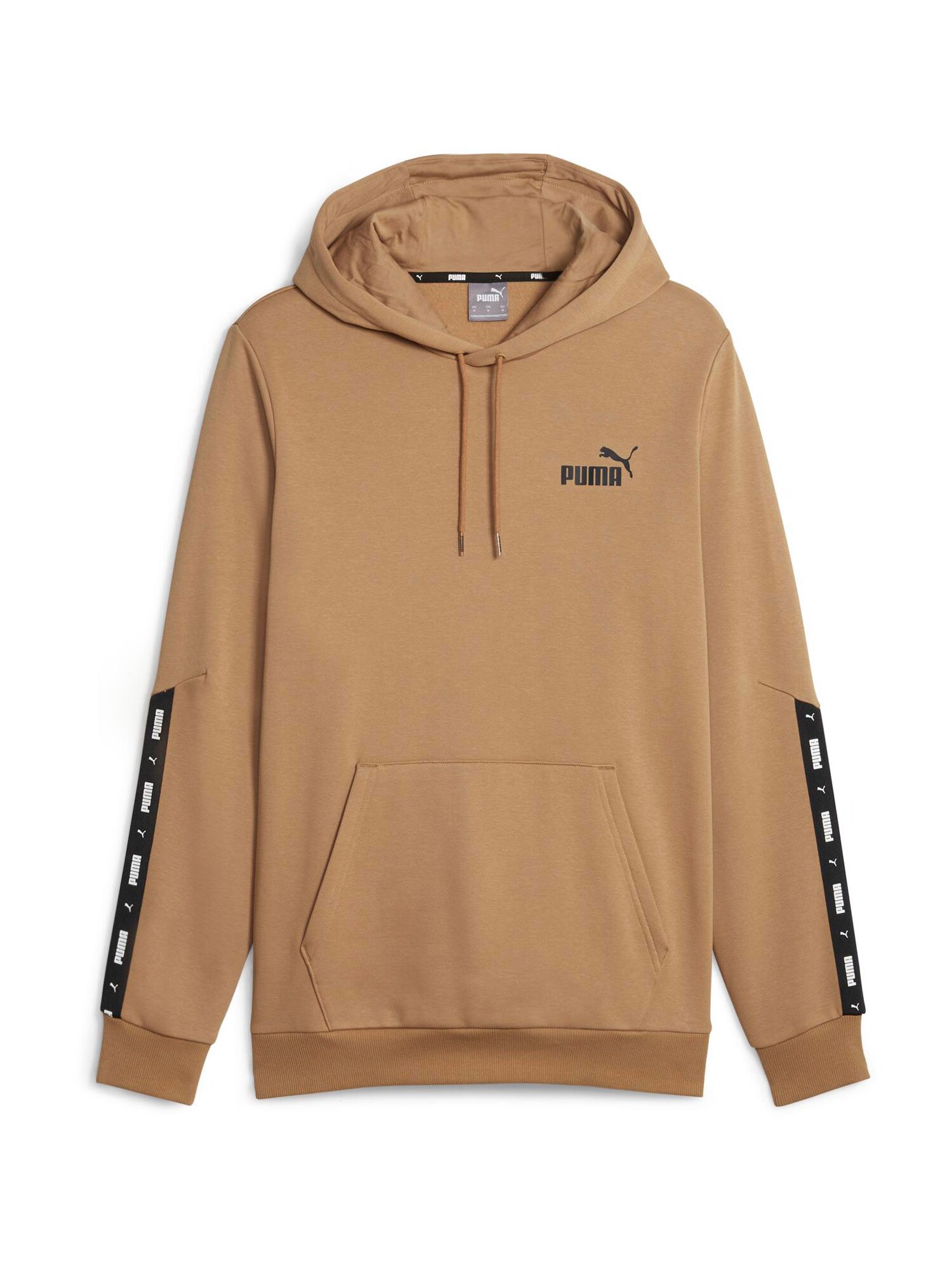 PUMA Športová mikina  žltohnedá / čierna / biela