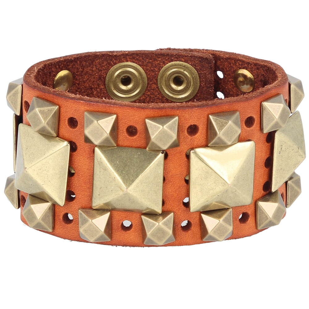 Campomaggi Armband Damen Größe 19 cognac / gold