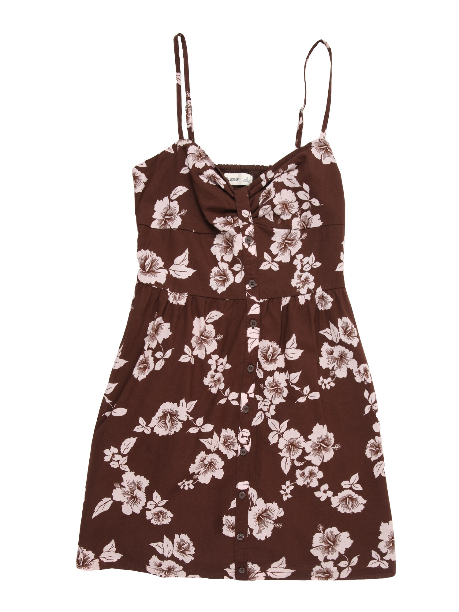HOLLISTER Rochie de vară  crem / ciocolatiu