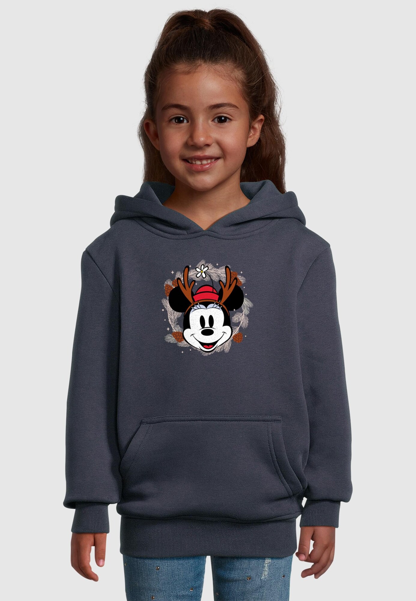 Thumbnail - Sweatshirt 'Minnie Mouse - Reindeer Wreath'