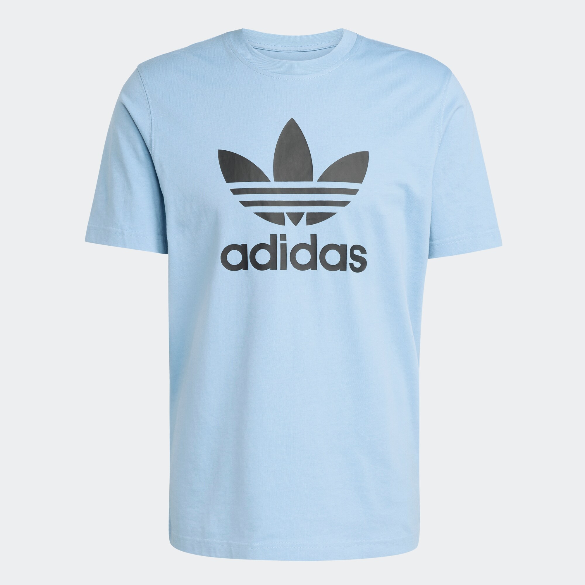ADIDAS ORIGINALS Tričko 'Adicolor Trefoil' svetlomodrá / čierna