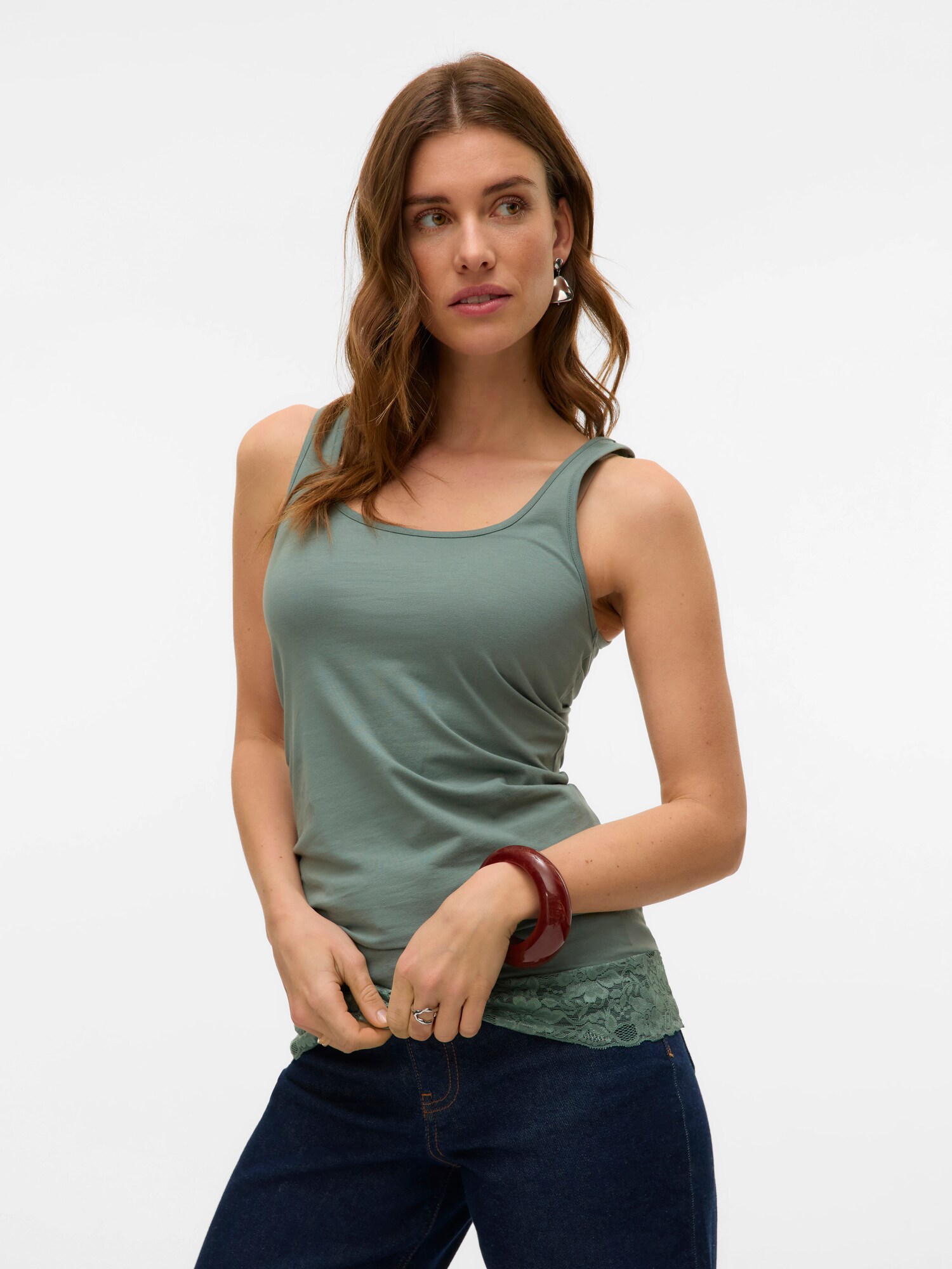 VERO MODA Top 'VMMaxi'  zöld termék 2. képe