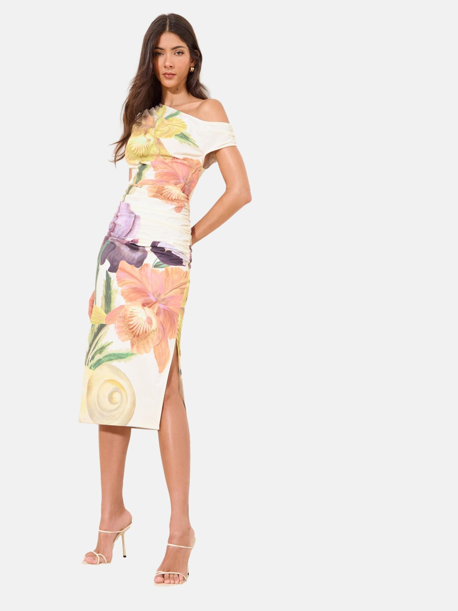 Lipsy Rochie  galben / galben deschis / verde deschis / mov lavandă