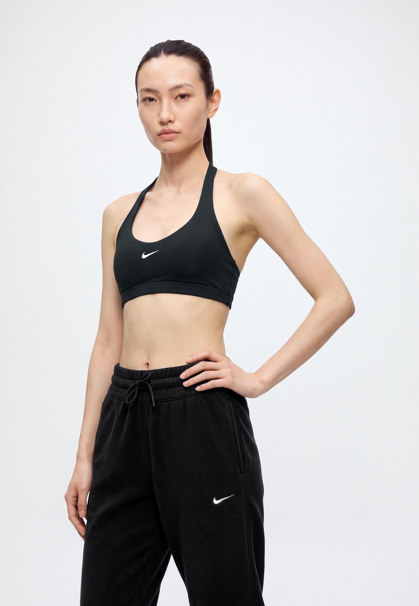 NIKE Pantalón deportivo 'ONE'  negro / blanco – imagen 8