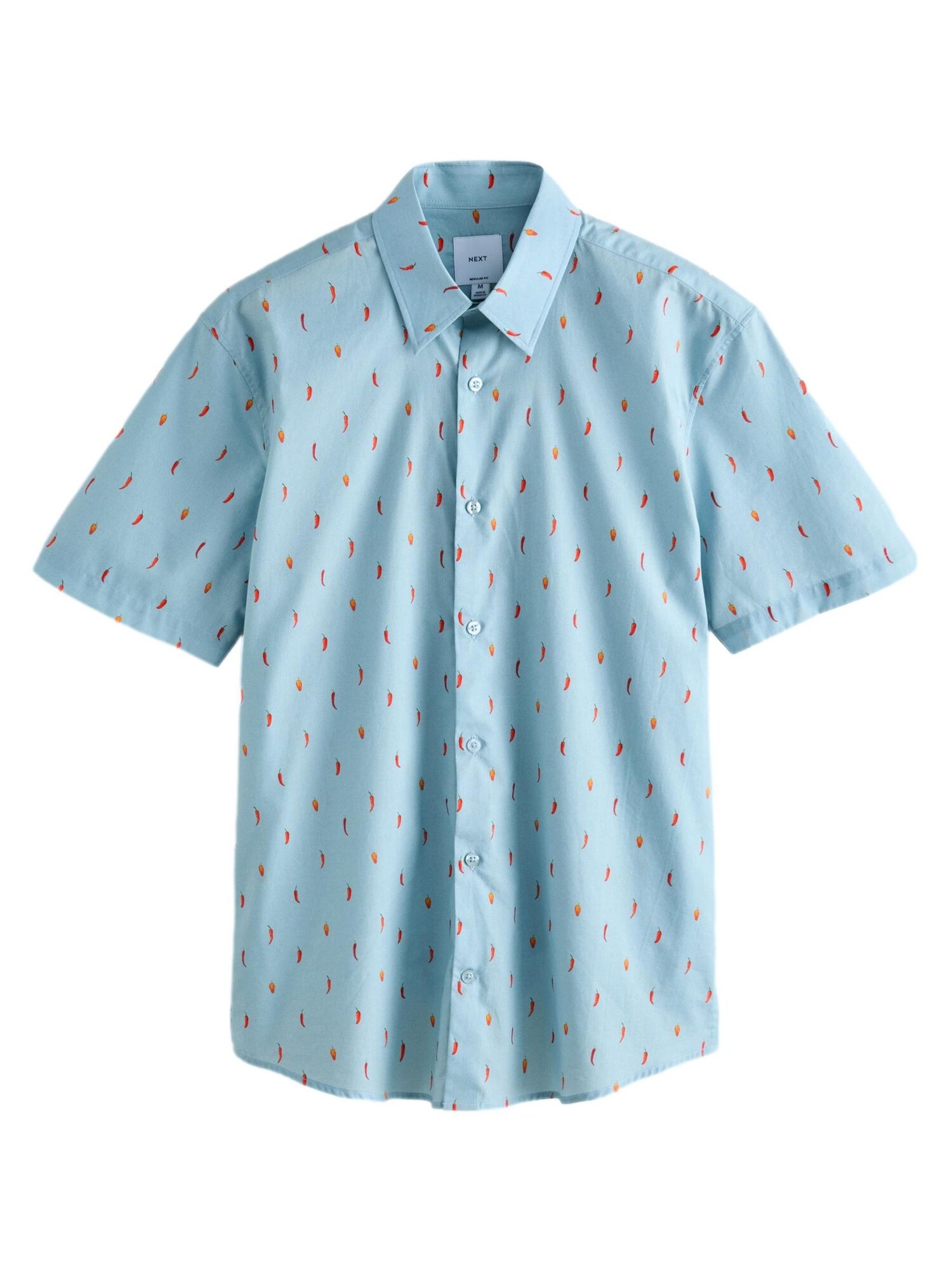 Next Cămașă  albastru deschis / verde / roșu