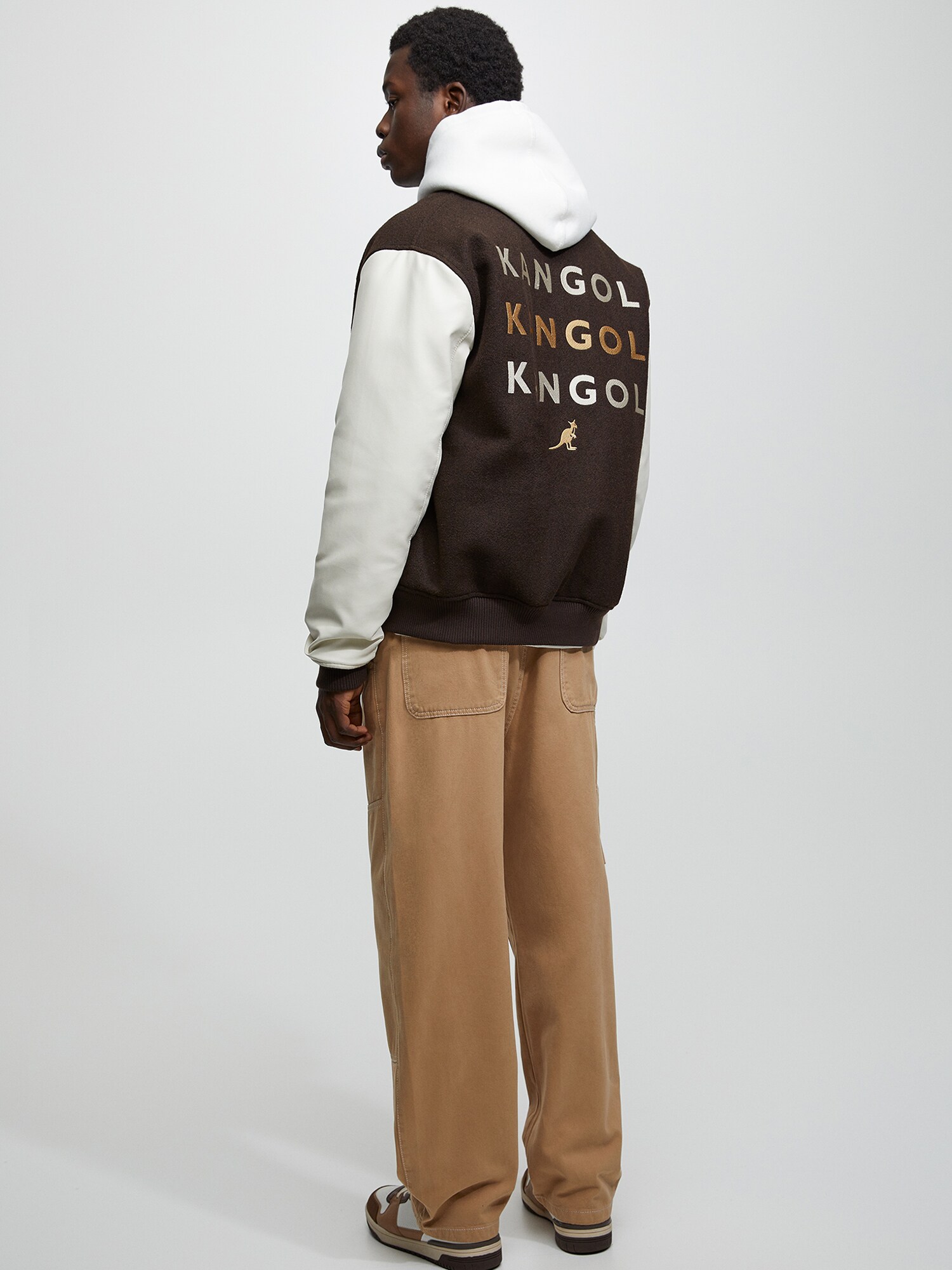 Pull&Bear Prechodná bunda krémová / šampanské / svetlohnedá / tmavohnedá (obrázok 5)