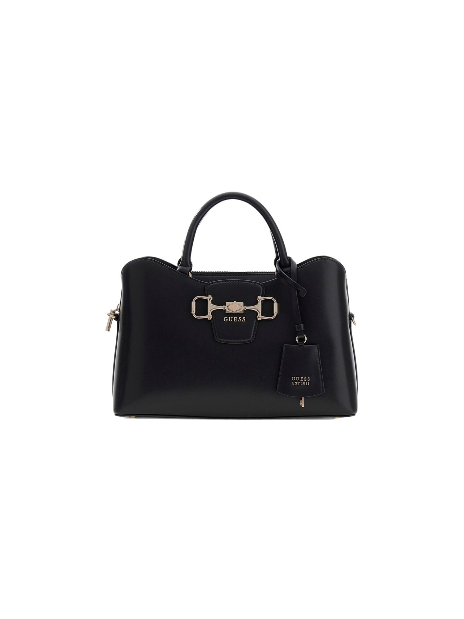 GUESS Bolso de mano 'Janie Girlfriend Satchel'  negro