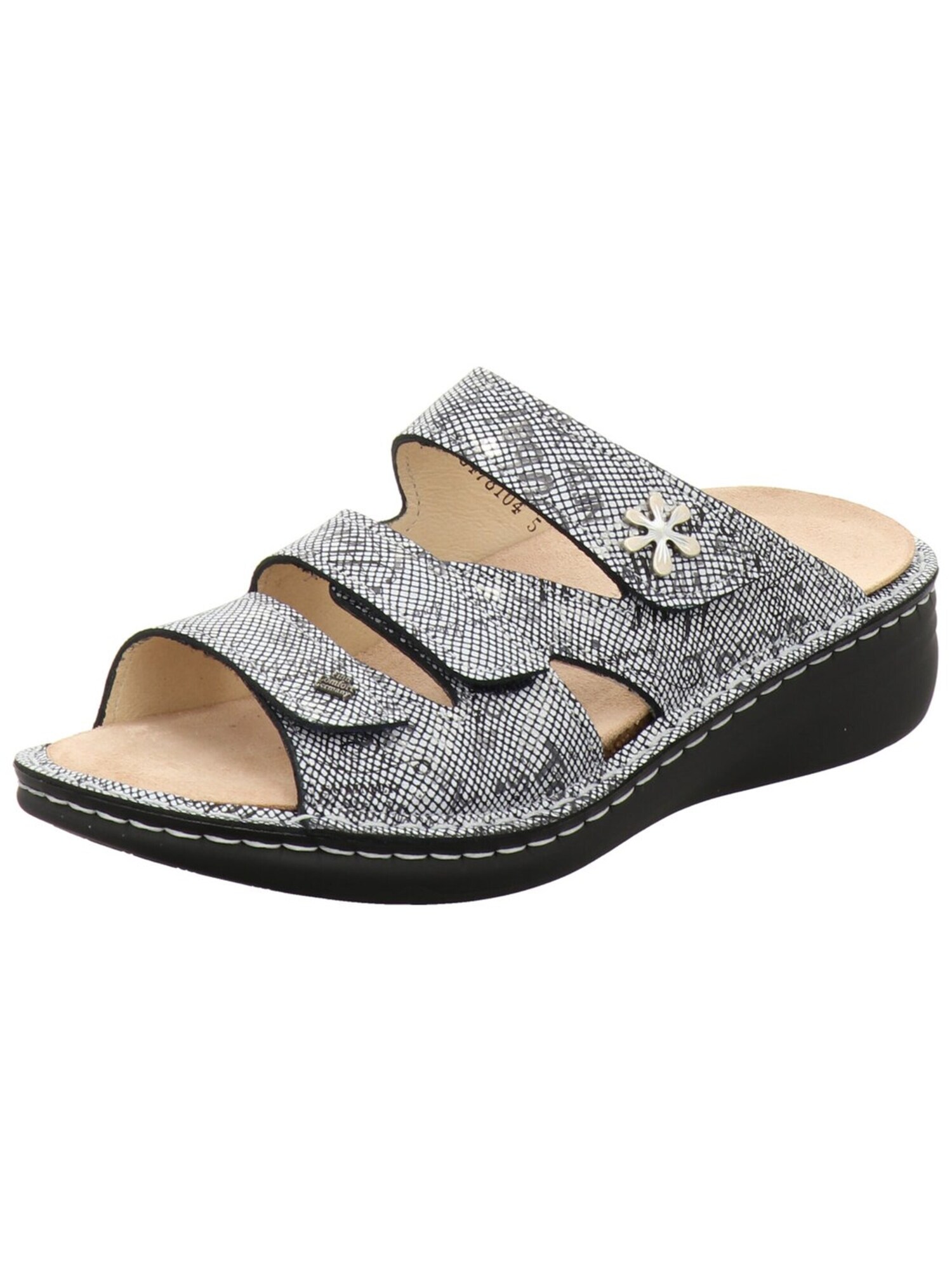 Finn Comfort Muiltjes 'Pantolette Damen Grenada Blau Echtleder In Blau' Blauw