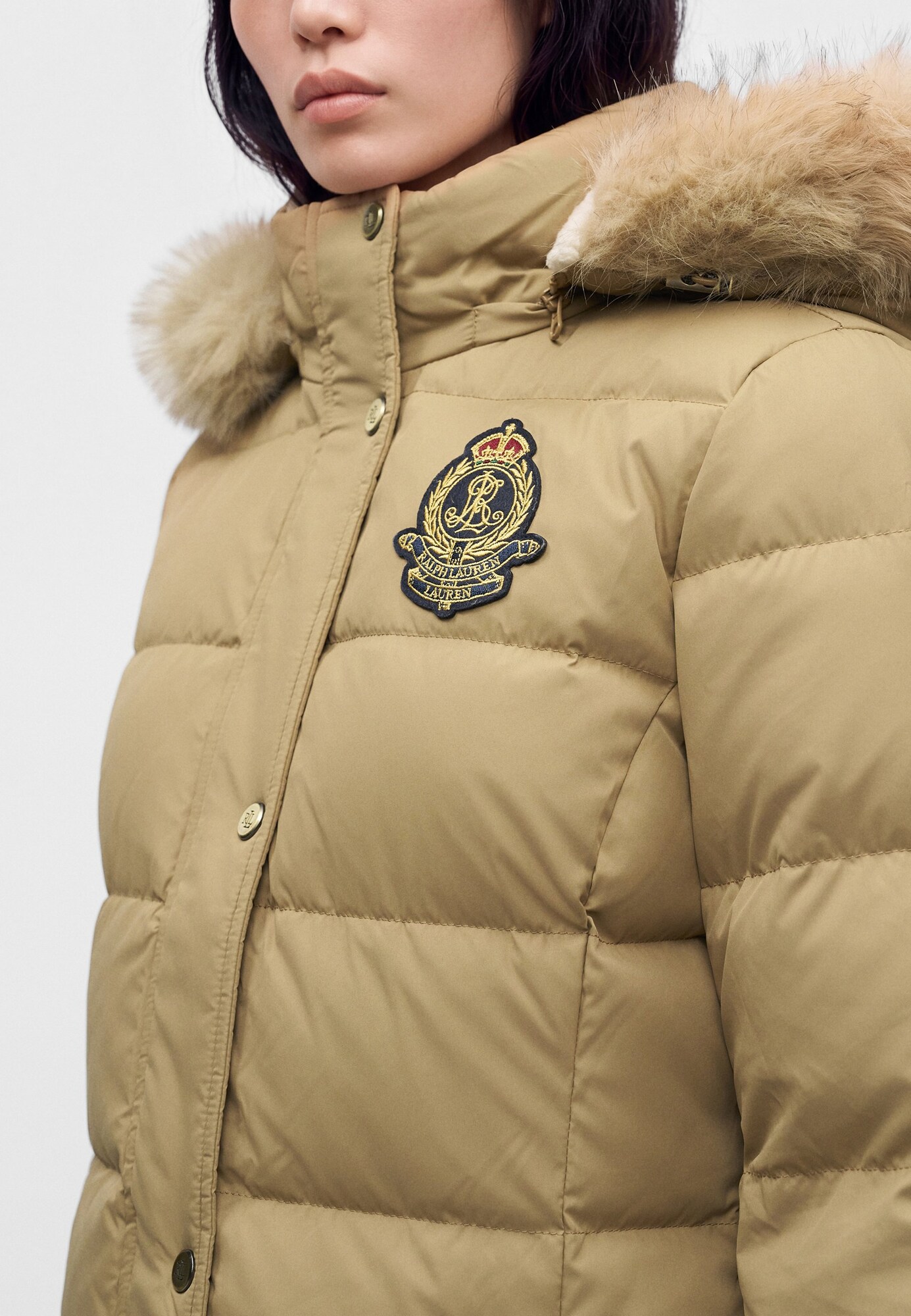 Lauren Ralph Lauren Abrigo de invierno  beige oscuro – imagen 4