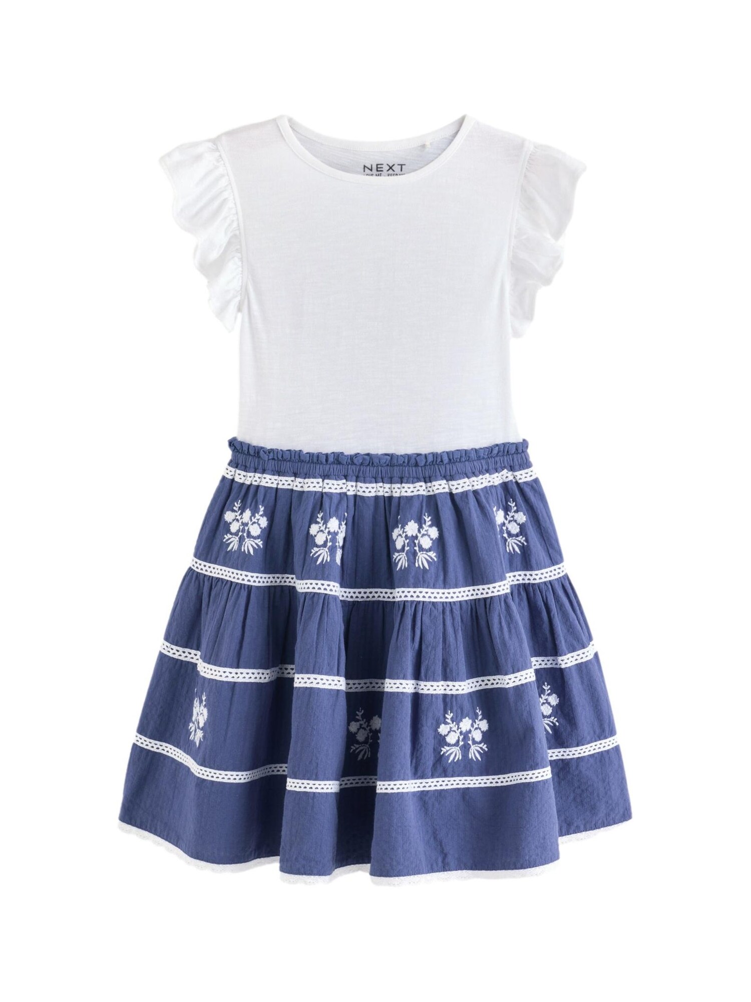 Next Rochie  albastru / alb