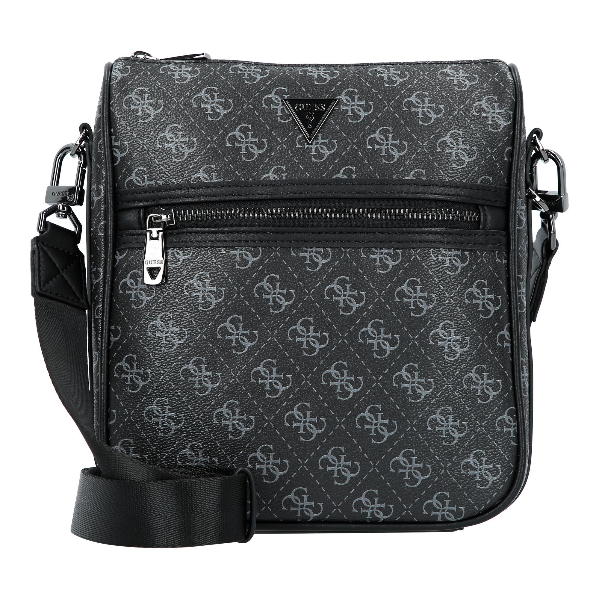 GUESS Geantă de umăr Milano  gri / negru