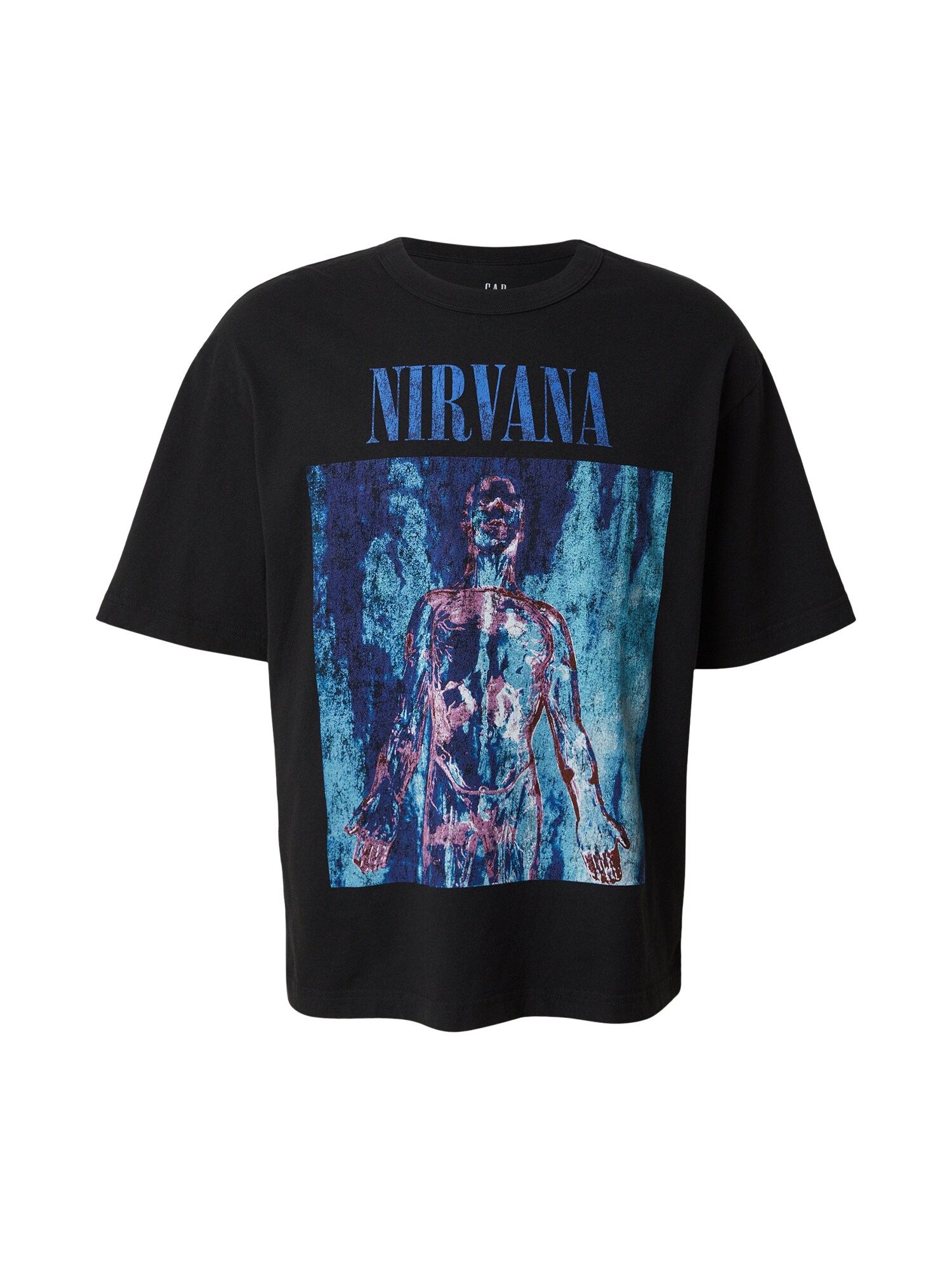GAP Majica 'NIRVANA'  tirkiz / tamno plava / prljavo roza / crna