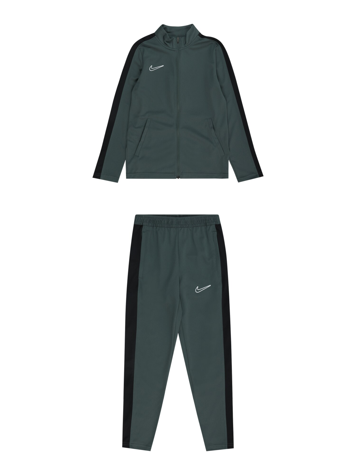 NIKE Treniruočių kostiumas 'Academy 23' tamsiai žalia / juoda / balta