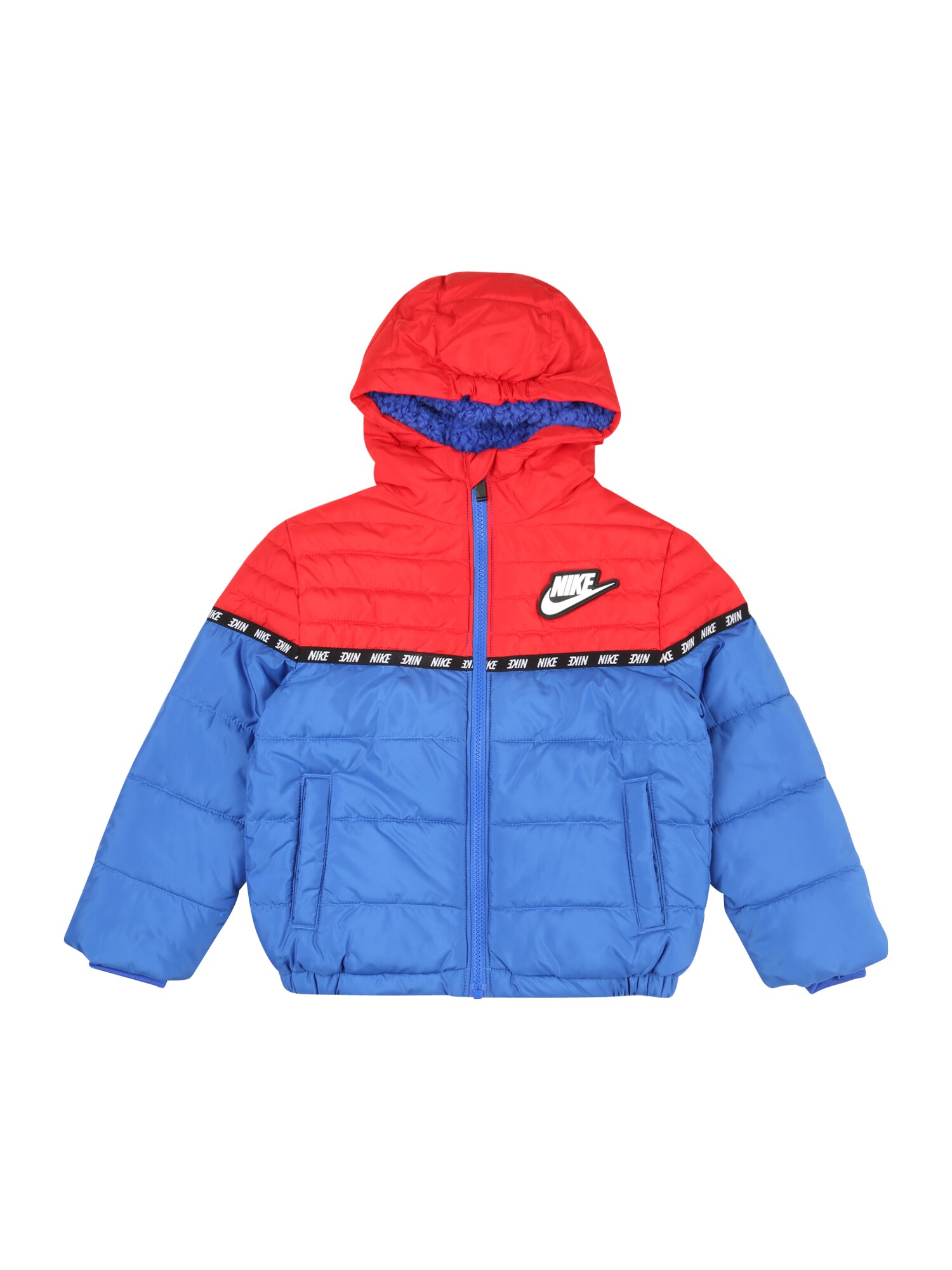 Nike Sportswear Demisezoninė striukė  sodri mėlyna („karališka“) / šviesiai raudona / juoda / balta