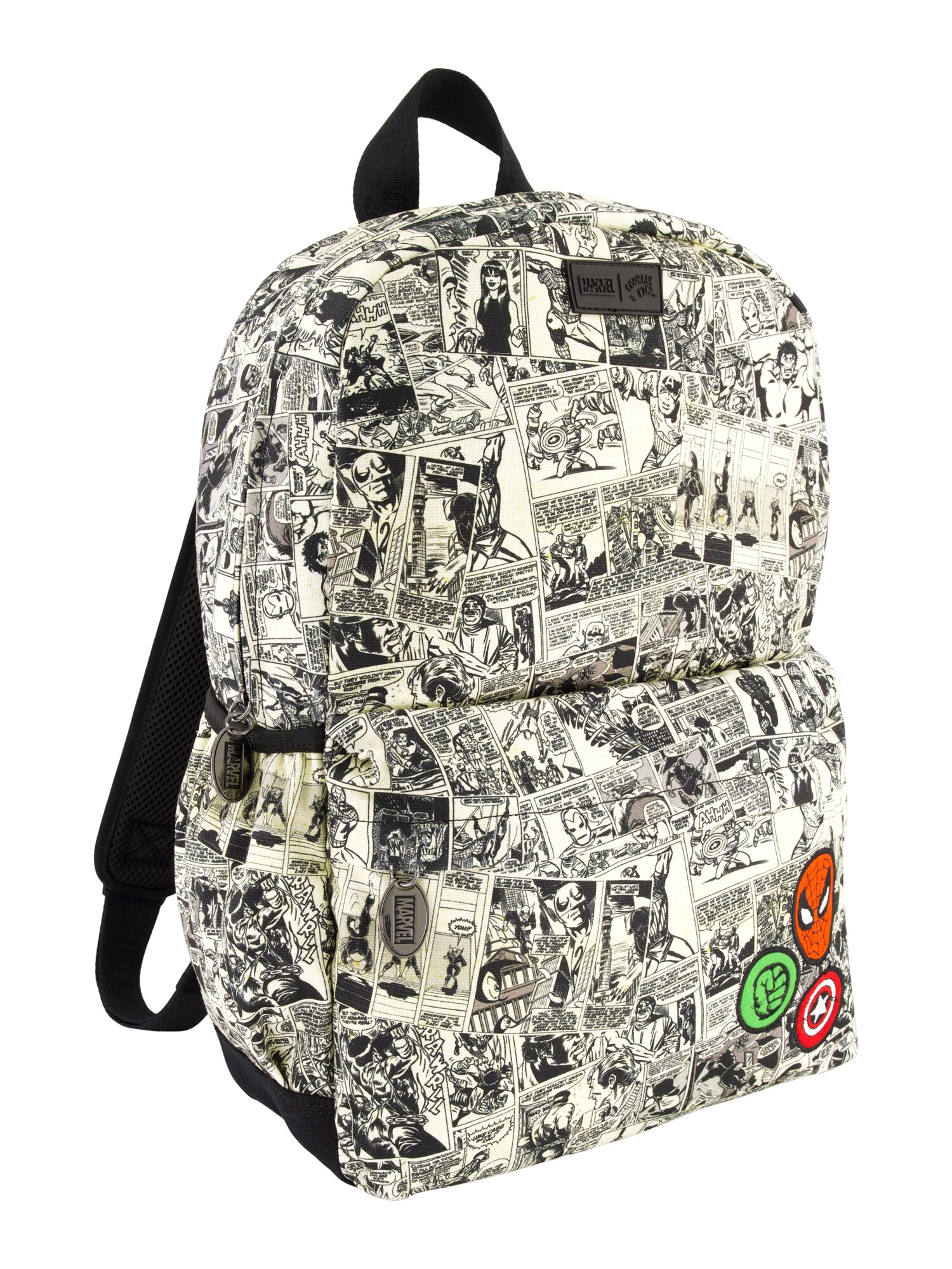 DISNEY Mochila 'Marvel Spidey vs. Hulk'  verde claro / rojo / negro / offwhite